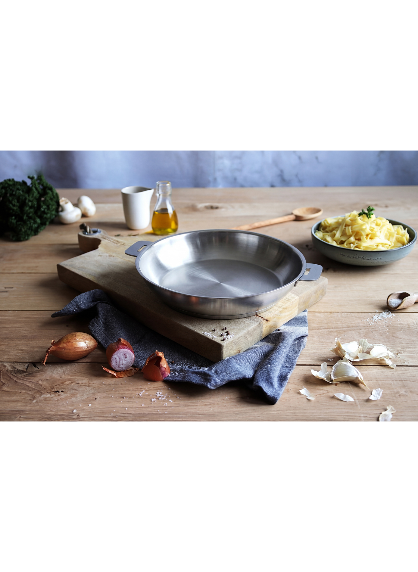 Poêle haute Strate en inox CRISTEL Gris