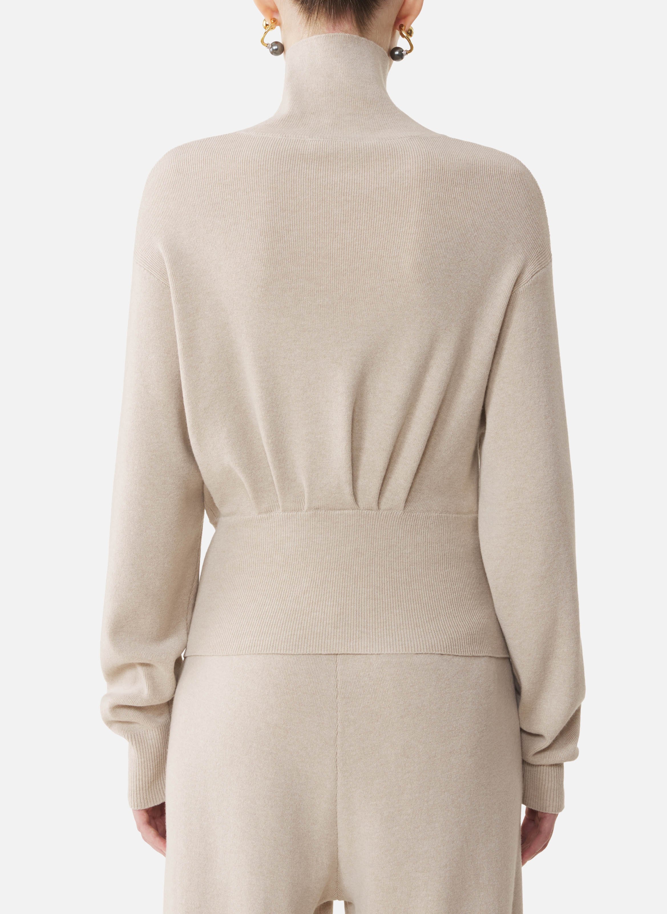 Pull en laine et cachemire LANVIN Blanc