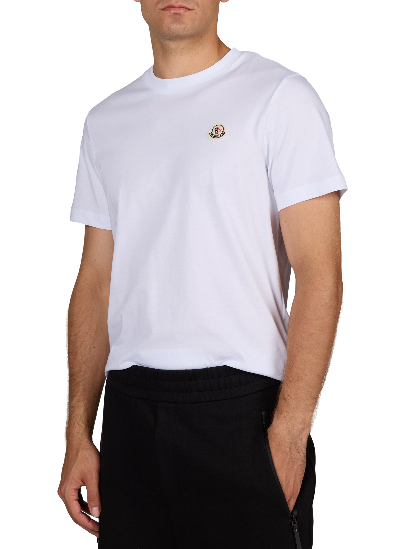 Set of 3 straight cotton t-shirts MONCLER Orange