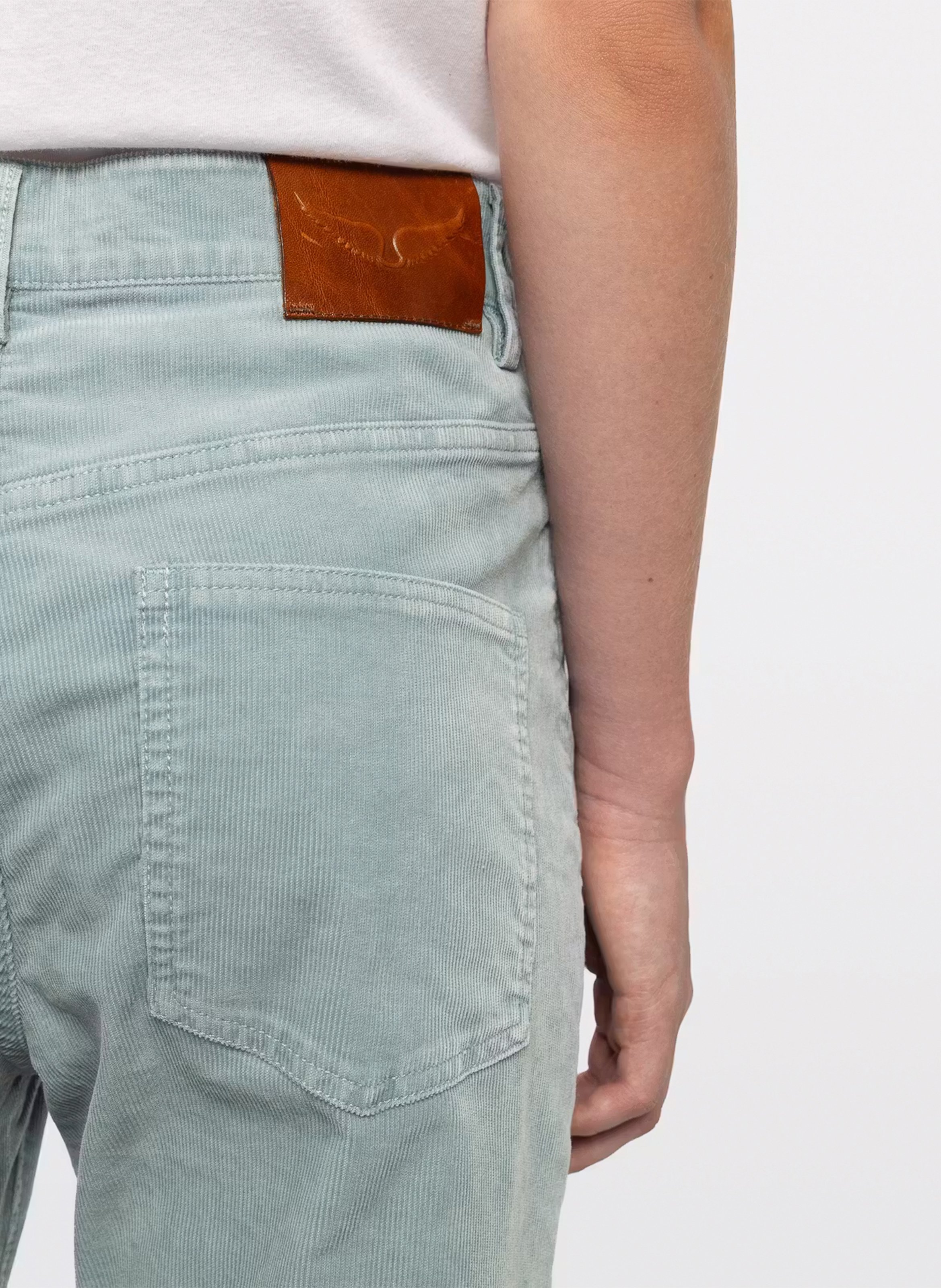 Rechte hoge taille broek effen evy ZADIG&VOLTAIRE Blauw