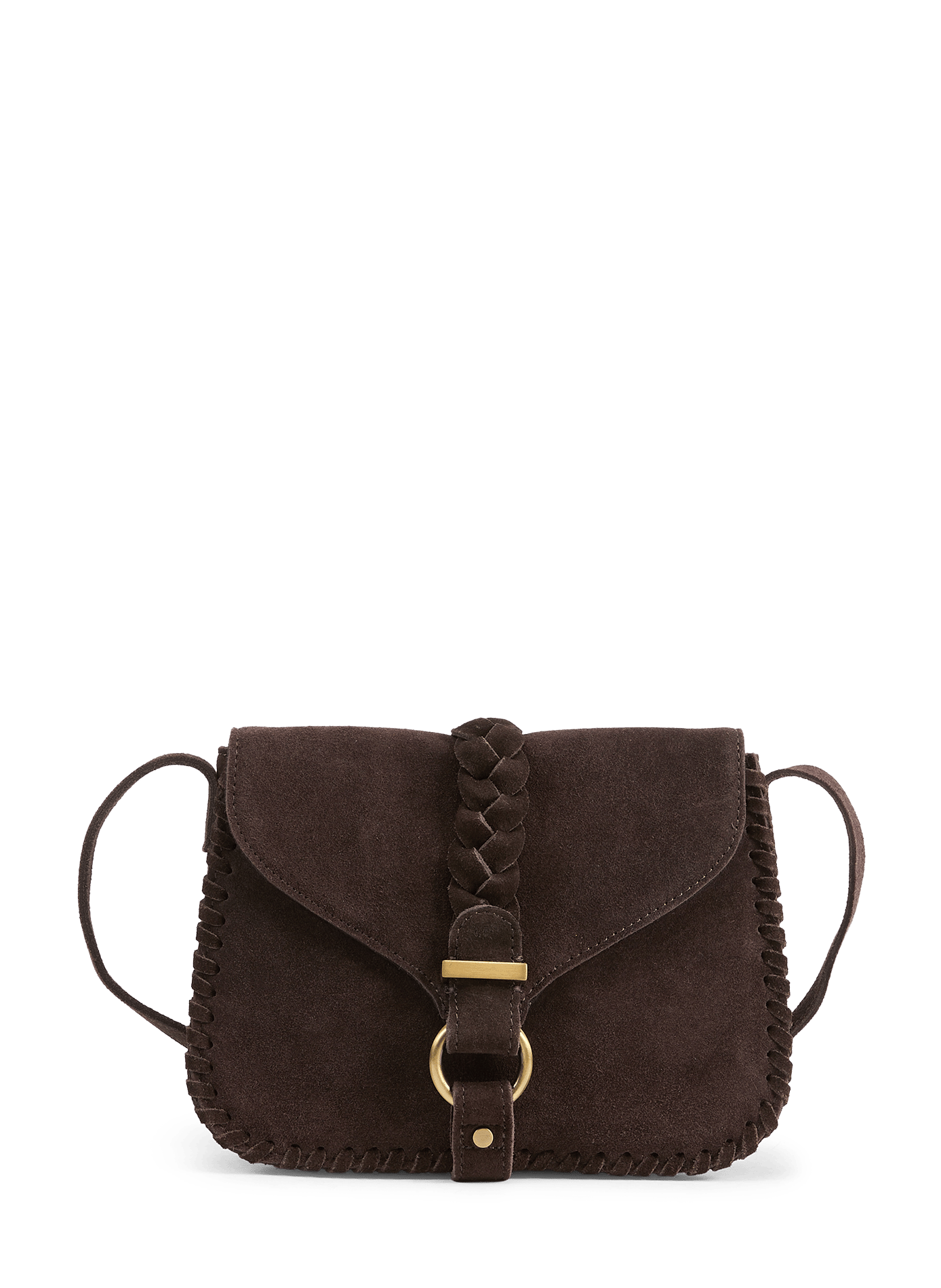 Vielsa suede leather handbag VILA Brown