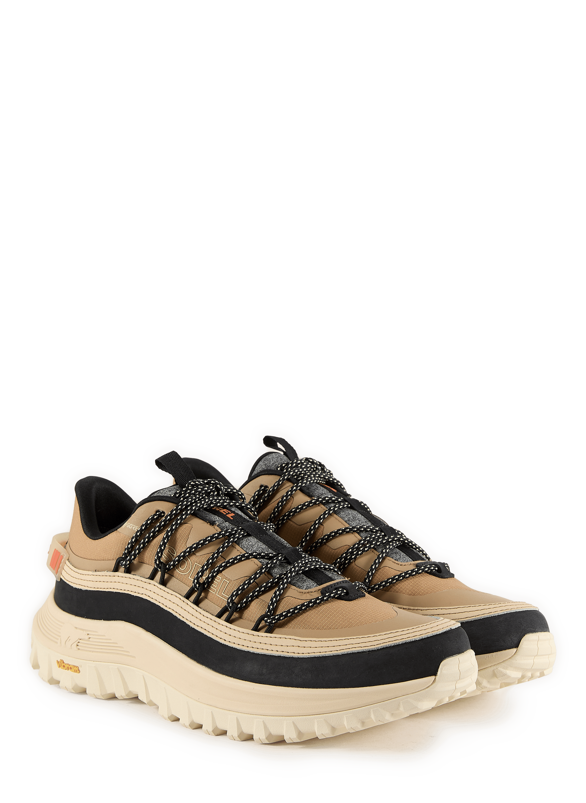 Mixed Leather Lace-Up Sneakers SOREL Brown