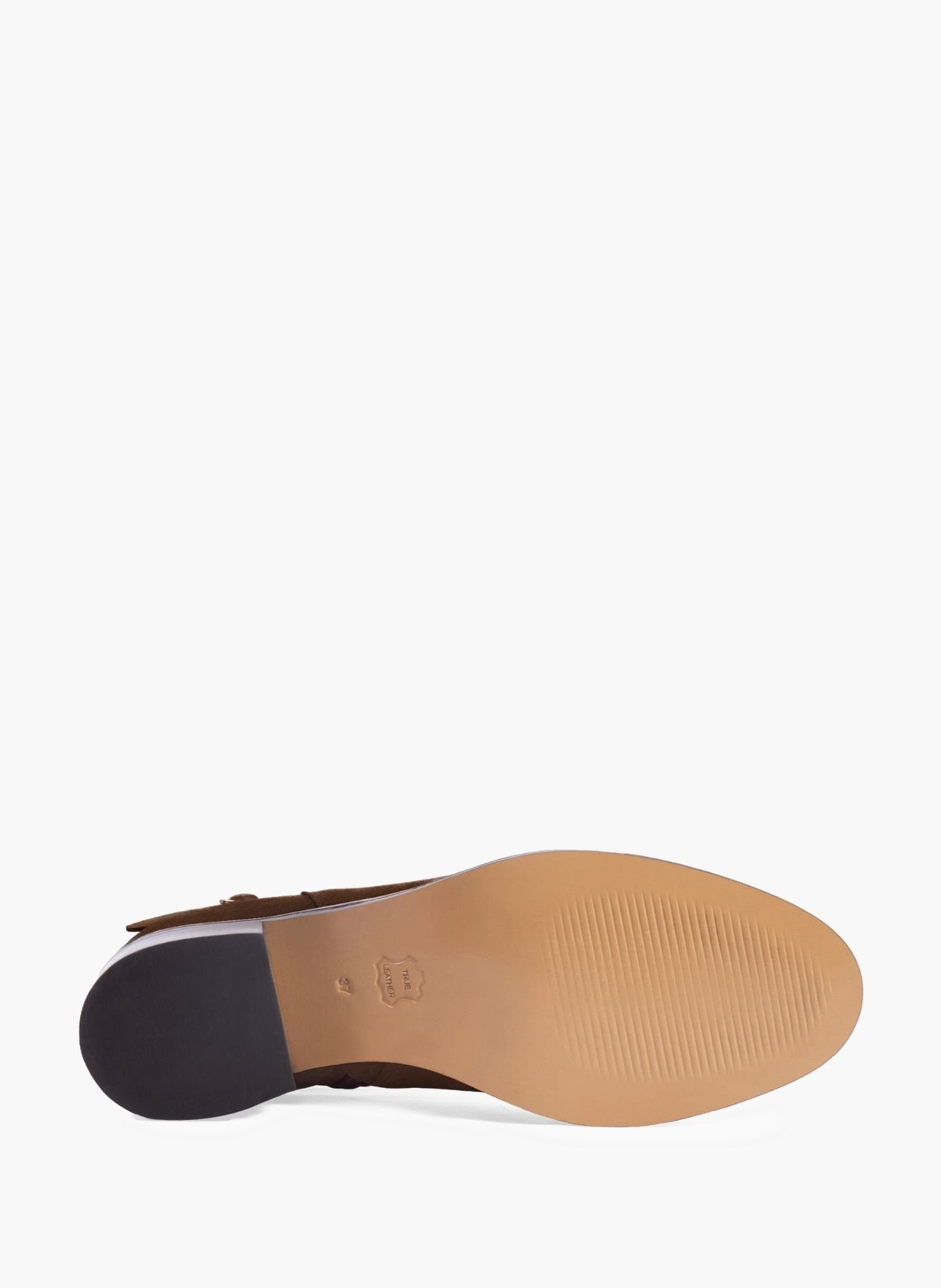 Bottines cavalières cuir daim JULES & JENN Marron