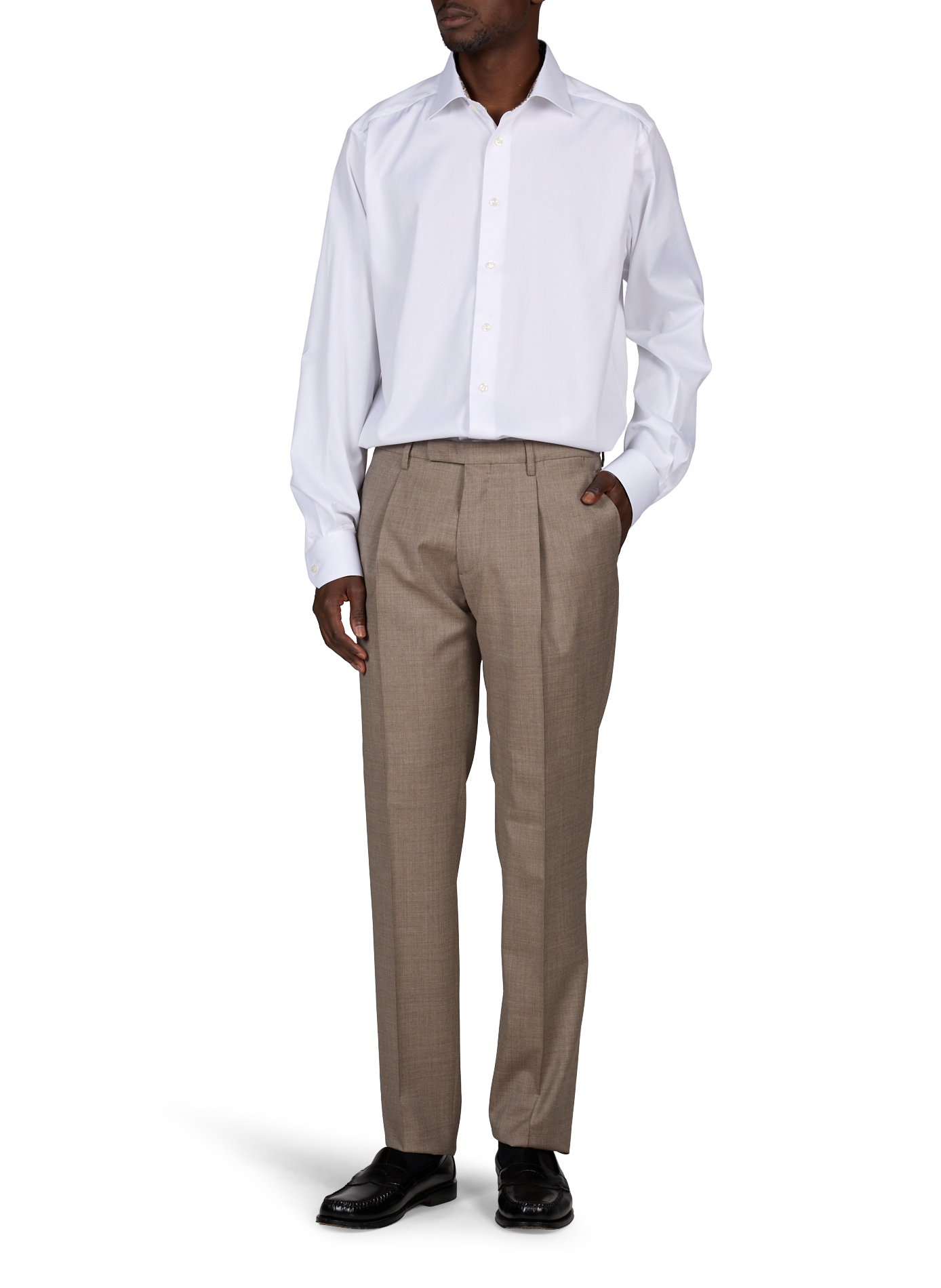 Slim-fit cotton shirt ETON White