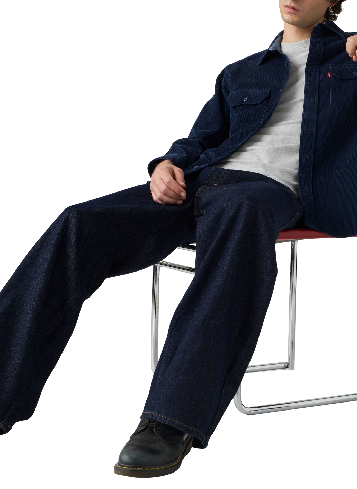 Weißes Overshirt LEVI'S Blau