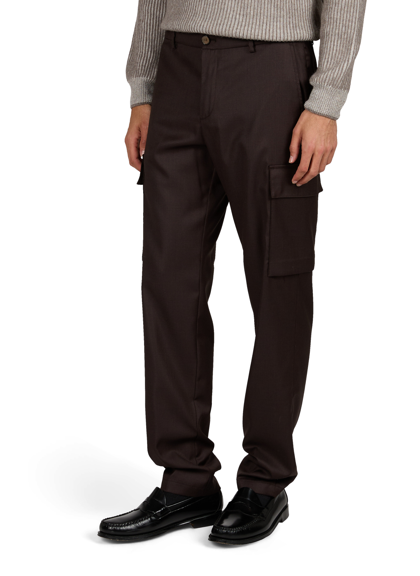 Straight wool trousers | Brown PAUL & SHARK Men