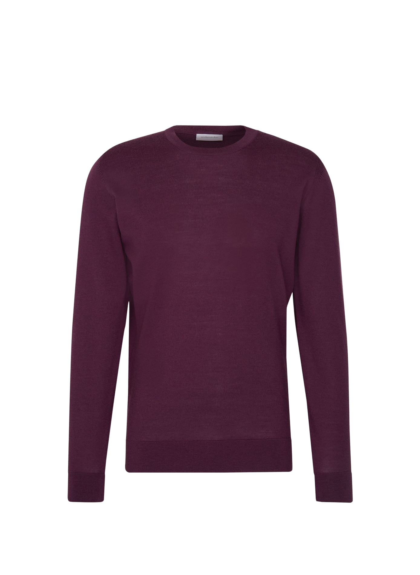 Gerader Rundhalsausschnitt-Pullover aus Wolle SEIDENSTICKER Rot