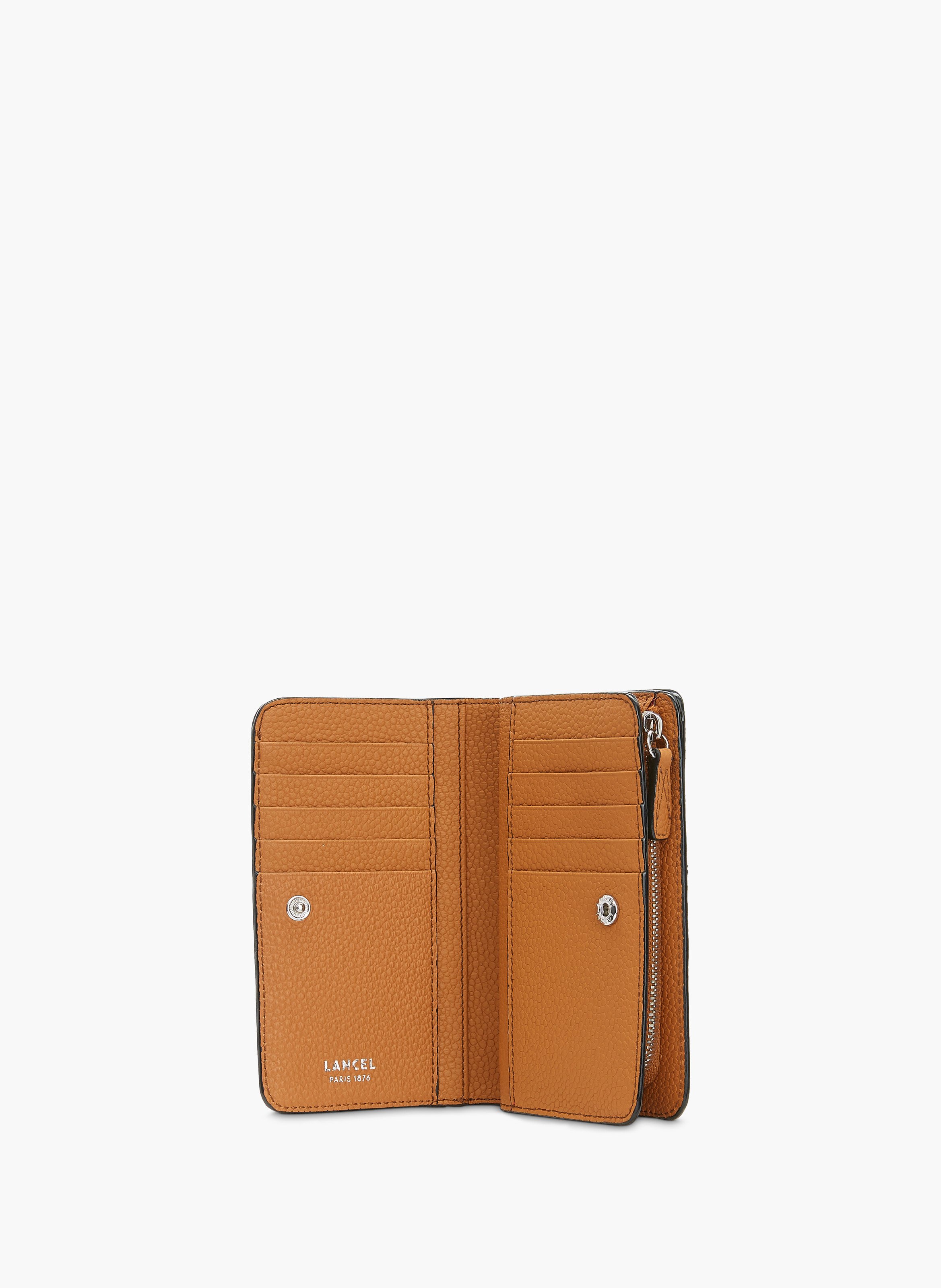 Portefeuille rectangulaire compact ninon de lancel en cuir LANCEL Marron
