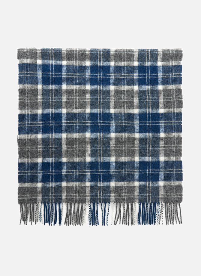 Wool check print scarf SAISON 1865