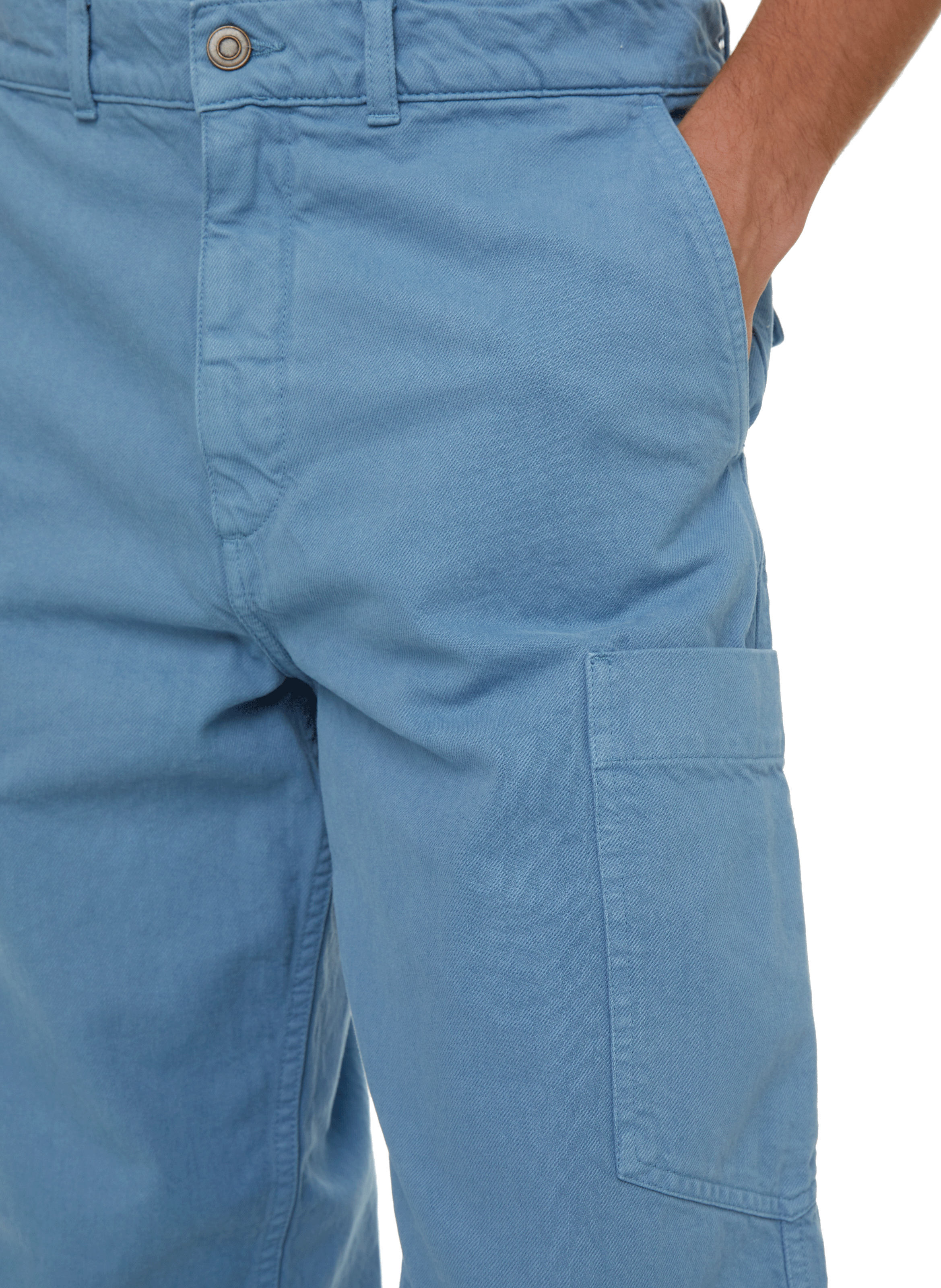 Pantalon cargo en coton SAISON 1865 Vert