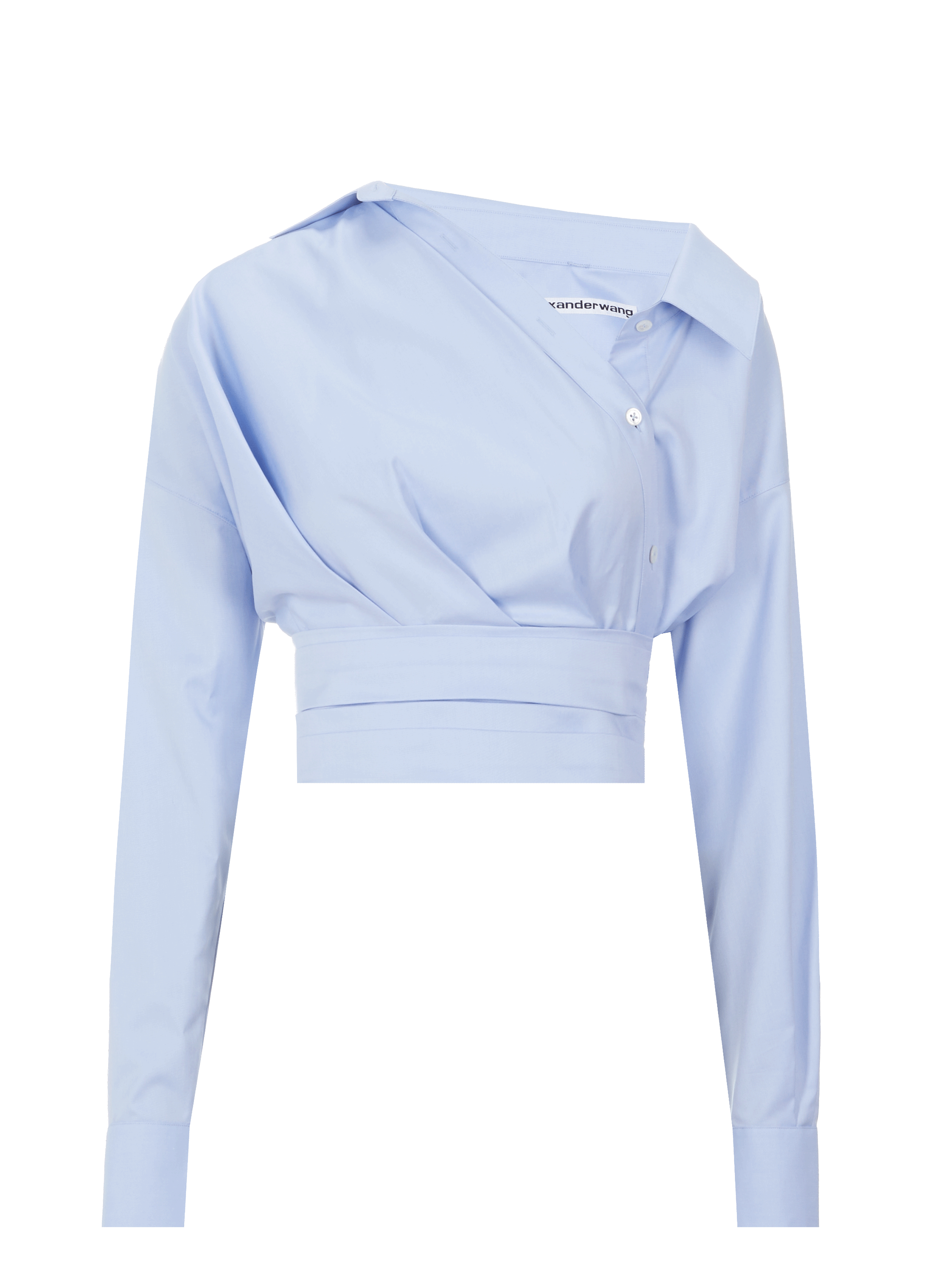 Top chemise drapée