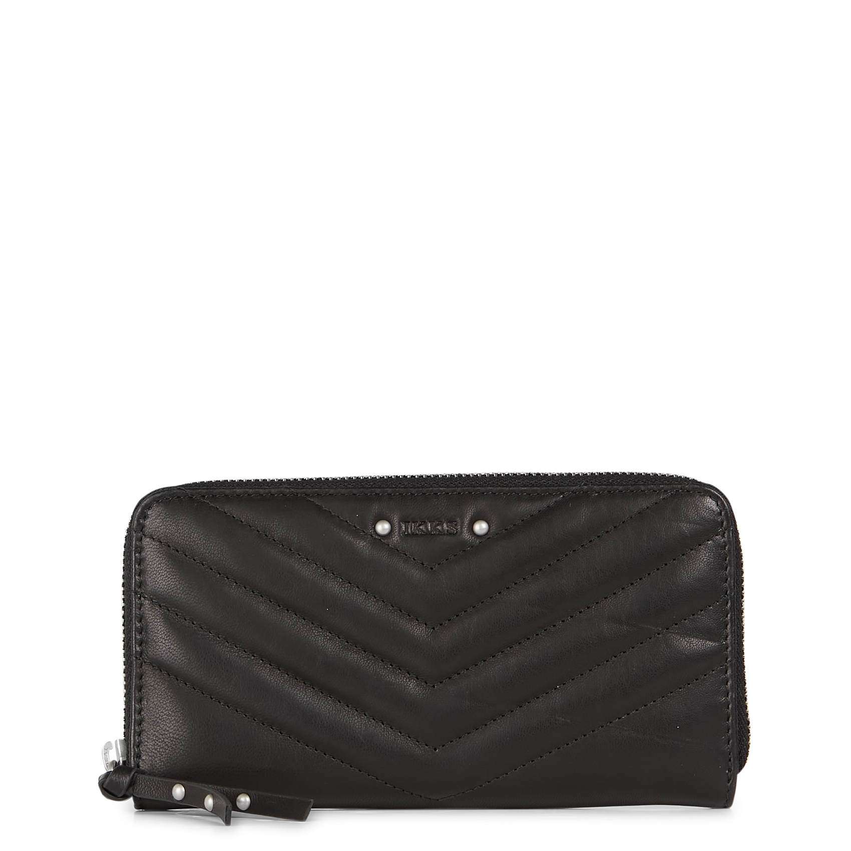 Portefeuille en cuir matelassé