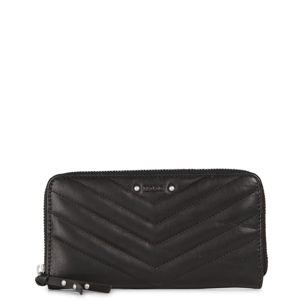 Portefeuille en cuir matelassé