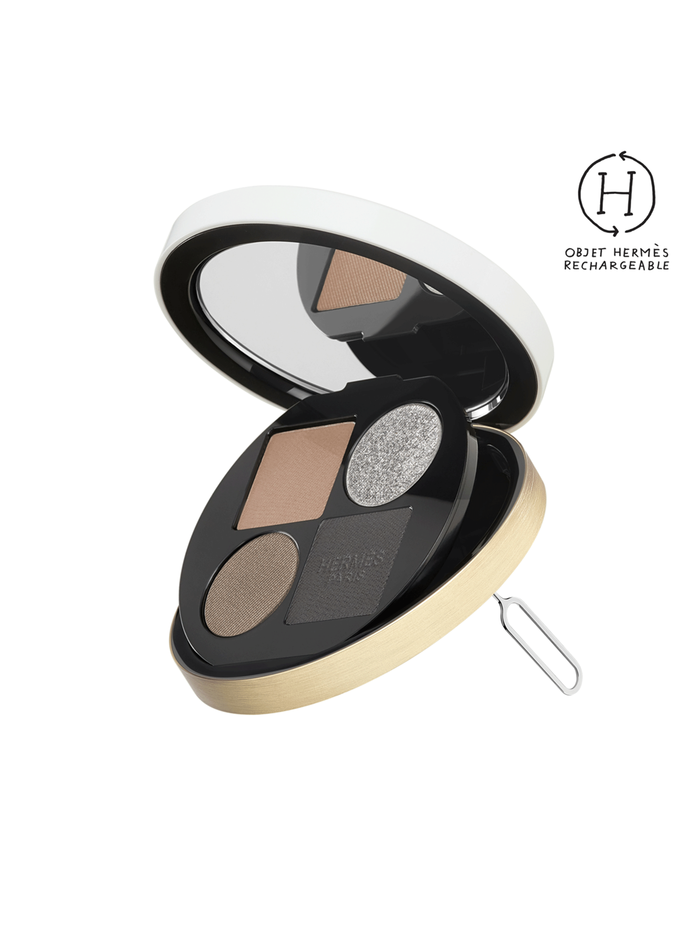 Ombres d?Hermès quad eyeshadow palette, Ombres Fumées HERMÈS Ombres fumées