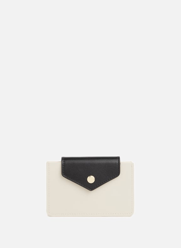 Porte-cartes en cuir Beige by SAISON 1865 SAISON 1865 Porte-cartes en cuir Beige