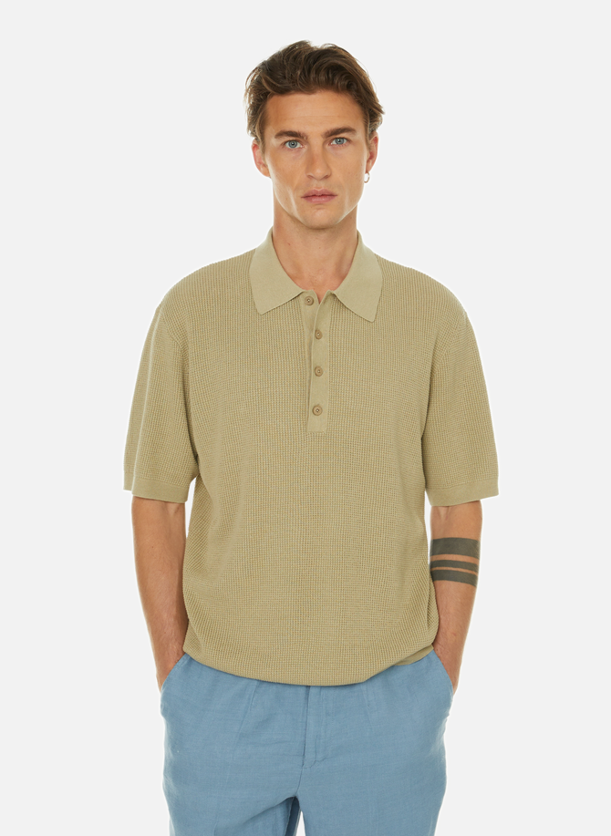 Linen and cotton polo shirt  CLOSED