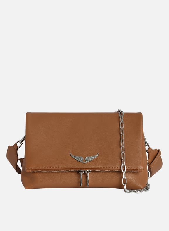 Sac bandoulière en cuir rocky Marron by ZADIG&VOLTAIRE ZADIG&VOLTAIRE Sac bandoulière en cuir rocky Marron