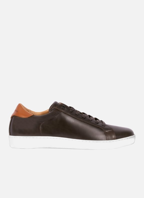 Tennis lacet homme cuir Marron by JULES & JENN JULES & JENN Tennis lacet homme cuir Marron