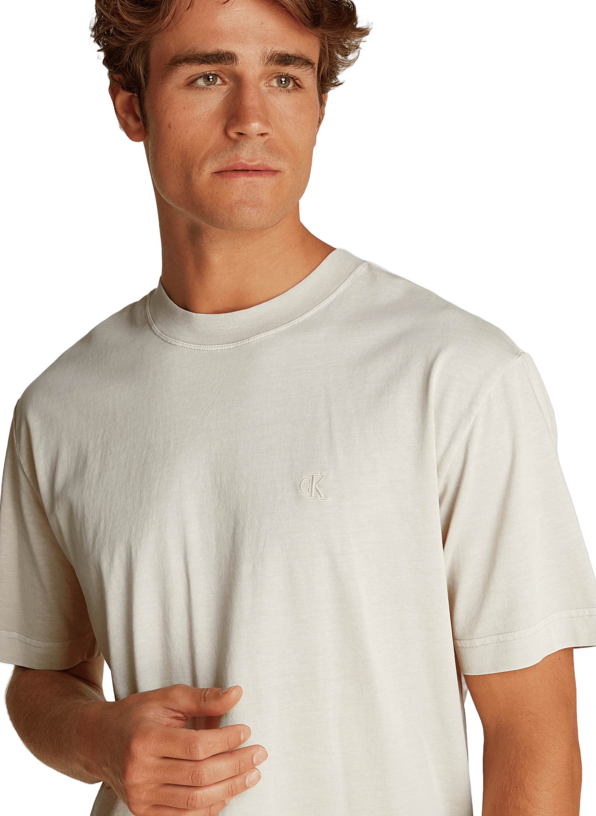 T-shirt en coton Beige