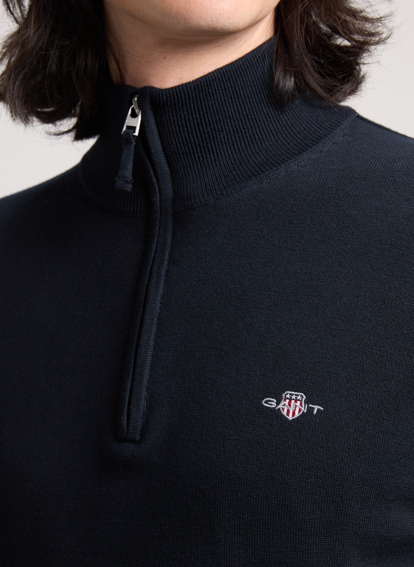 Funnel neck half-zip jumper GANT Blue