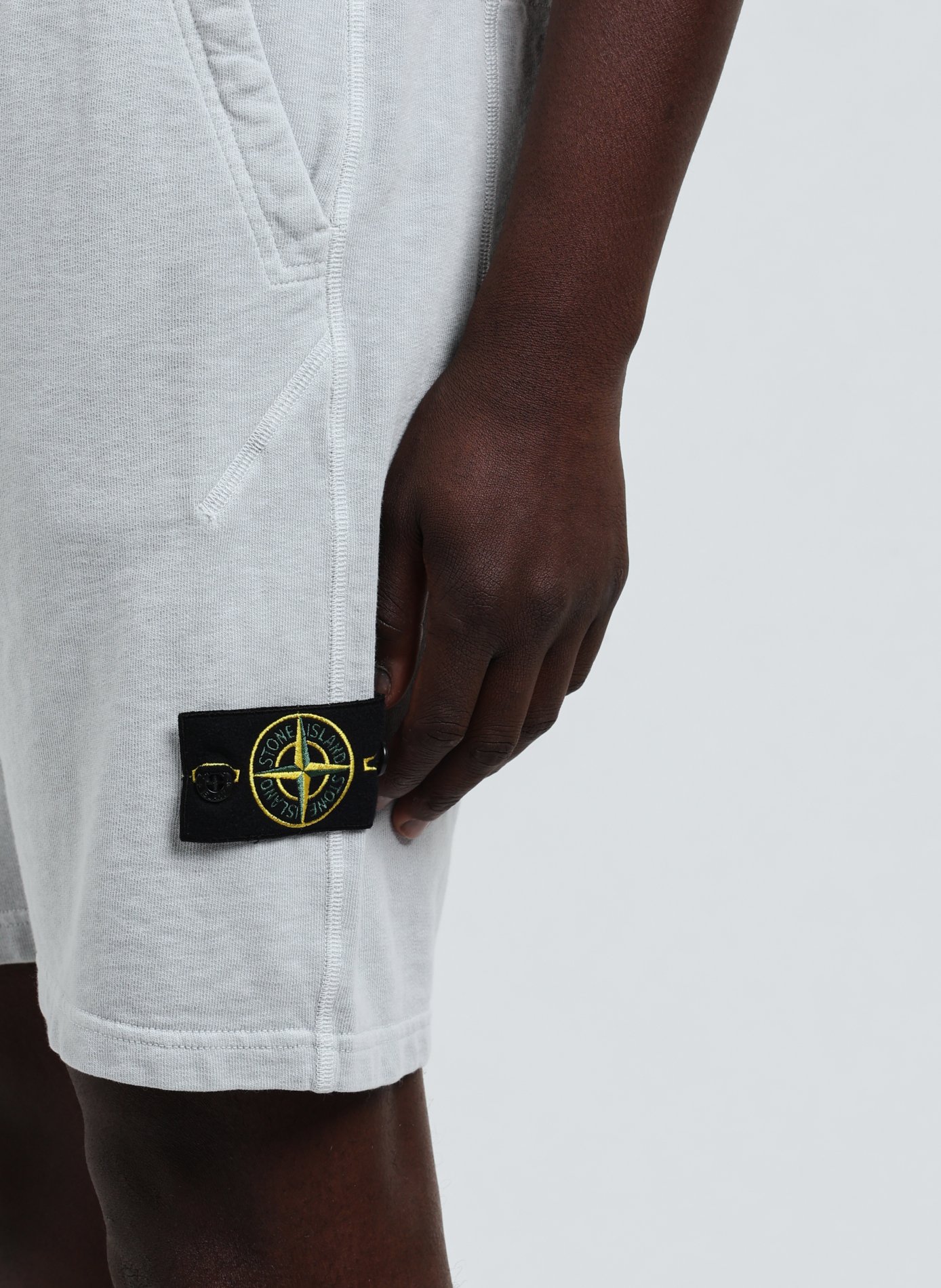 Short en coton   STONE ISLAND Gris