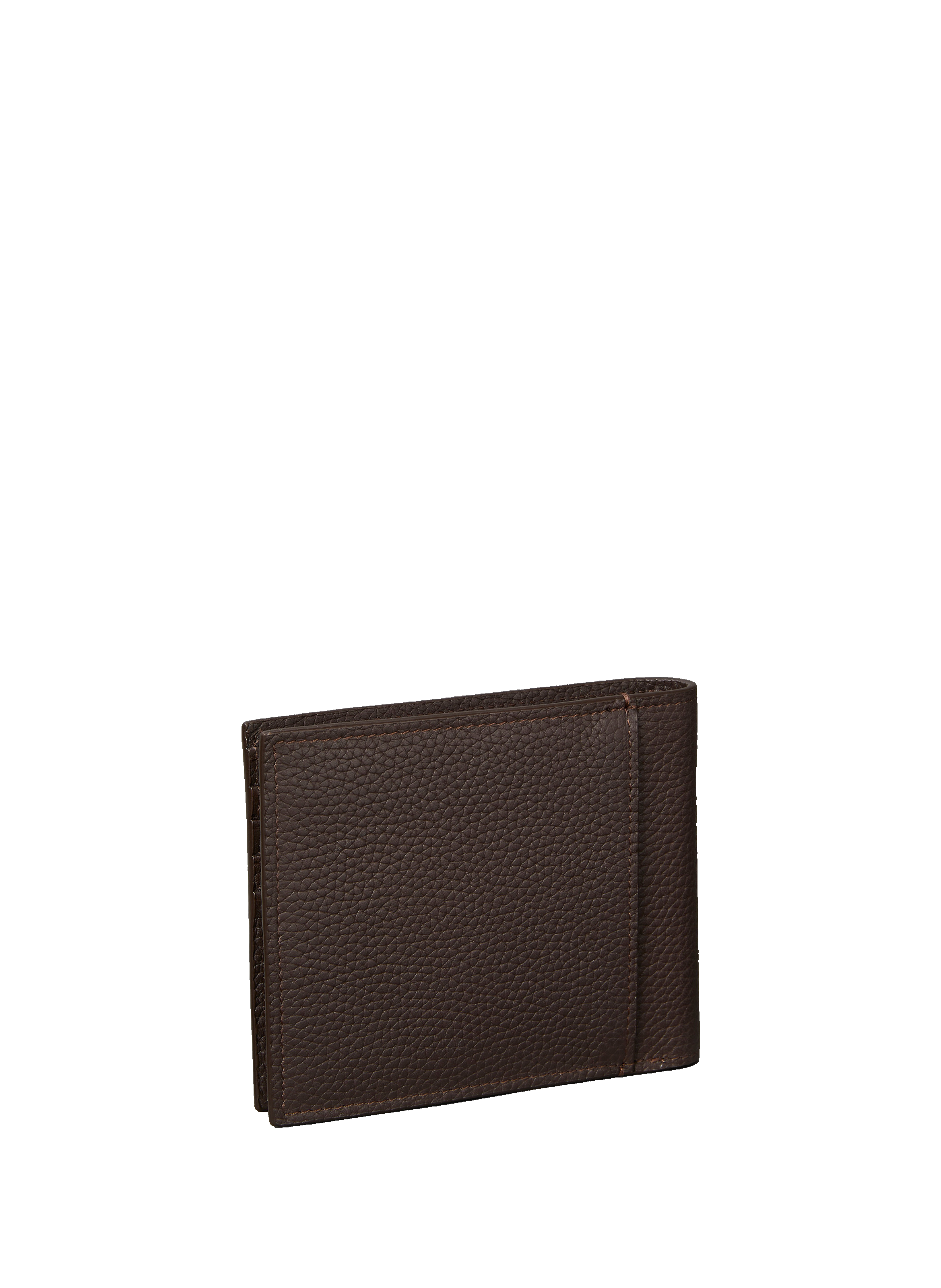 Portefeuille en cuir de vache CALVIN KLEIN Marron