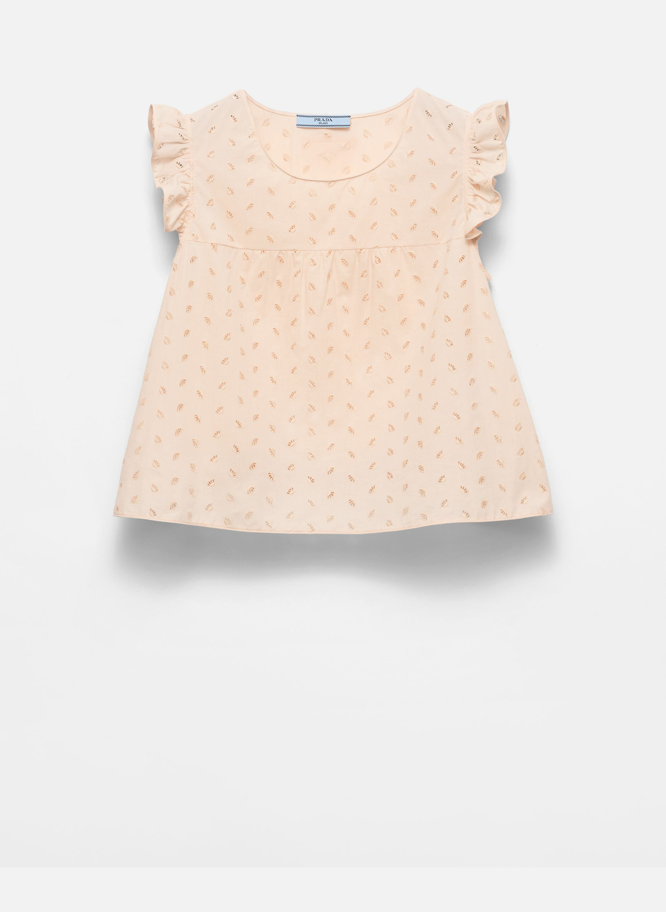PRADA Haut en dentelle ajourée Rose