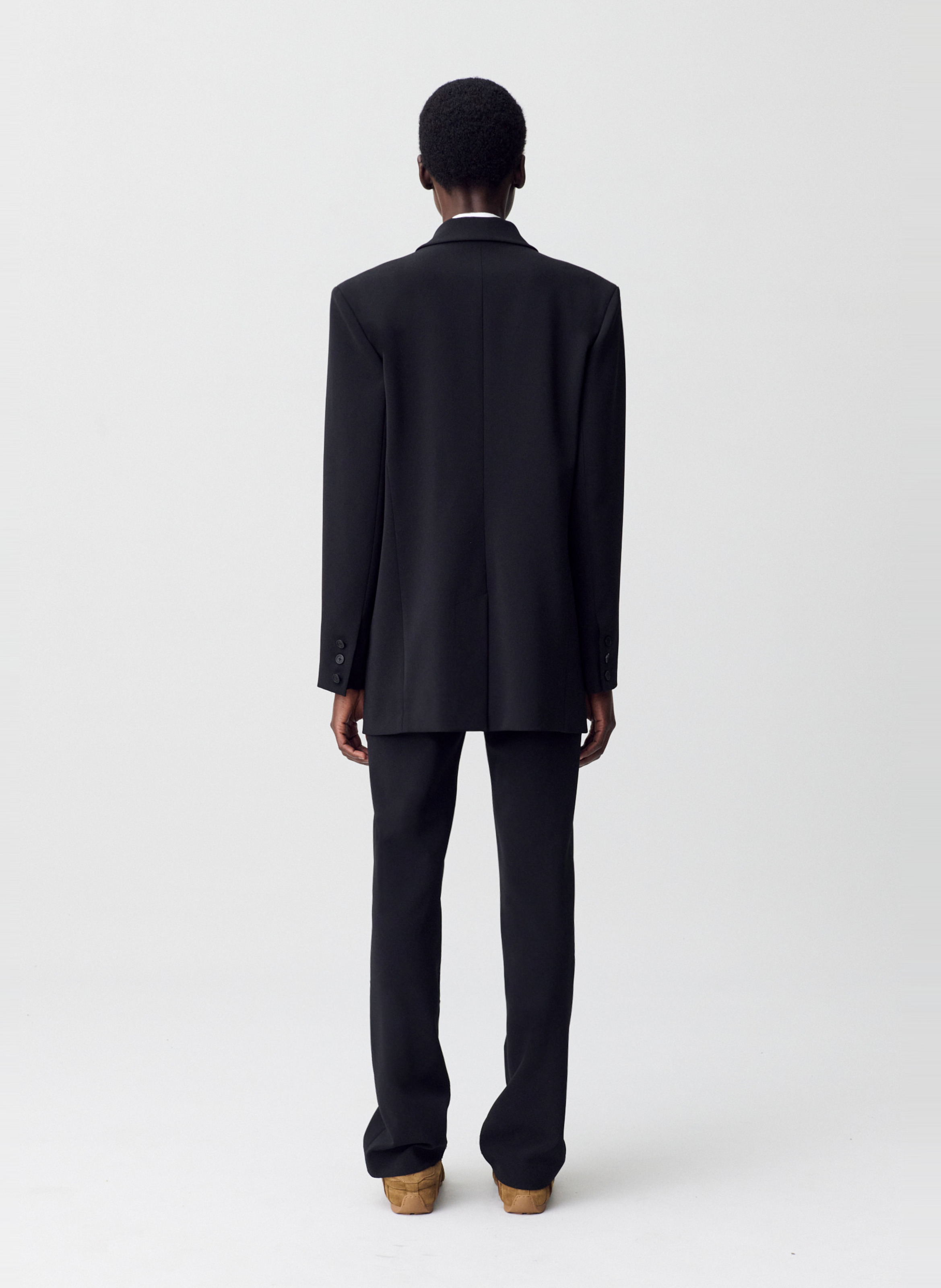 Veste tailleur droite à boutonnage croisé CLAUDIE PIERLOT Noir