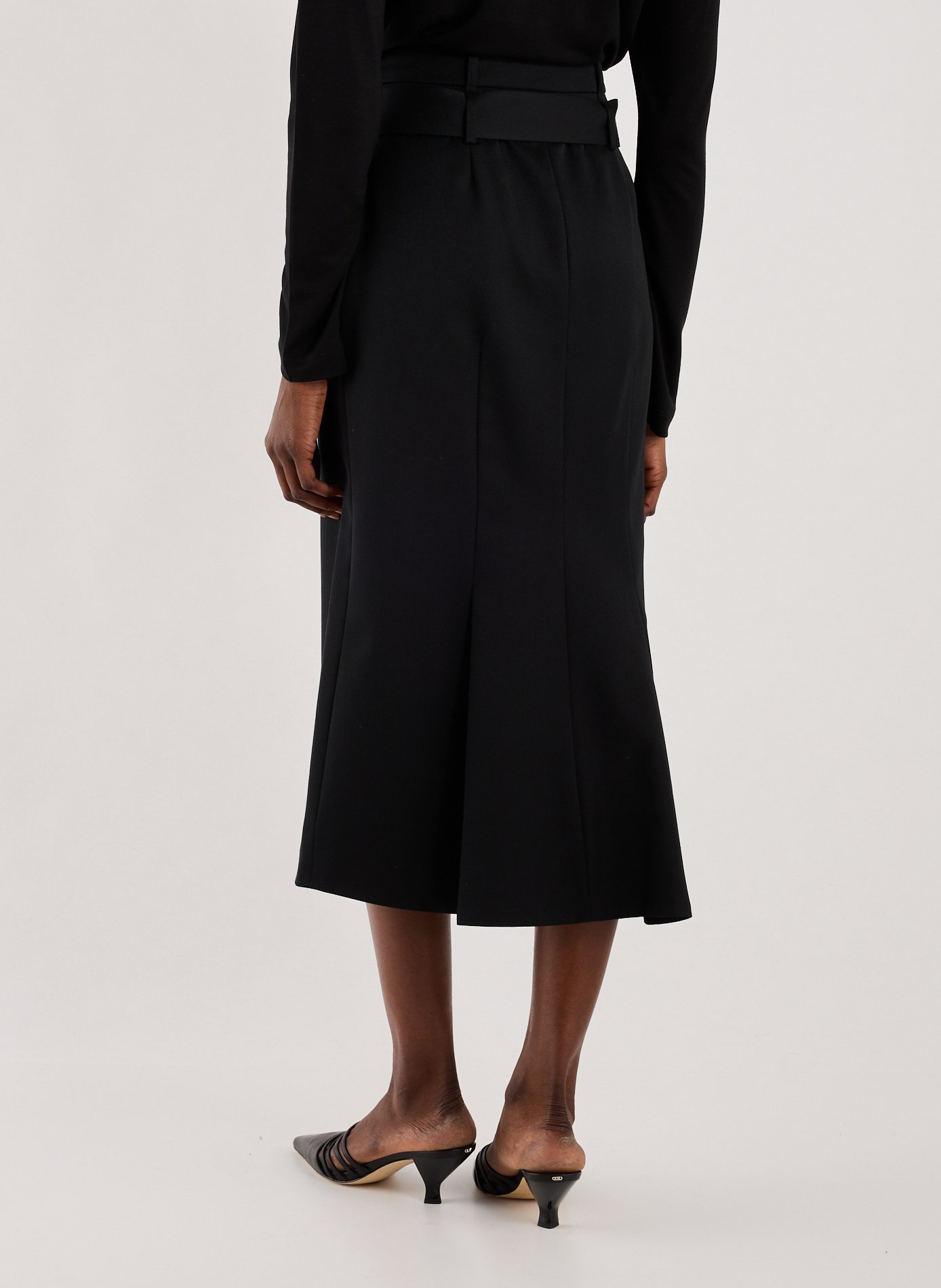 Midi skirt with belt SIMONE ROCHA Black