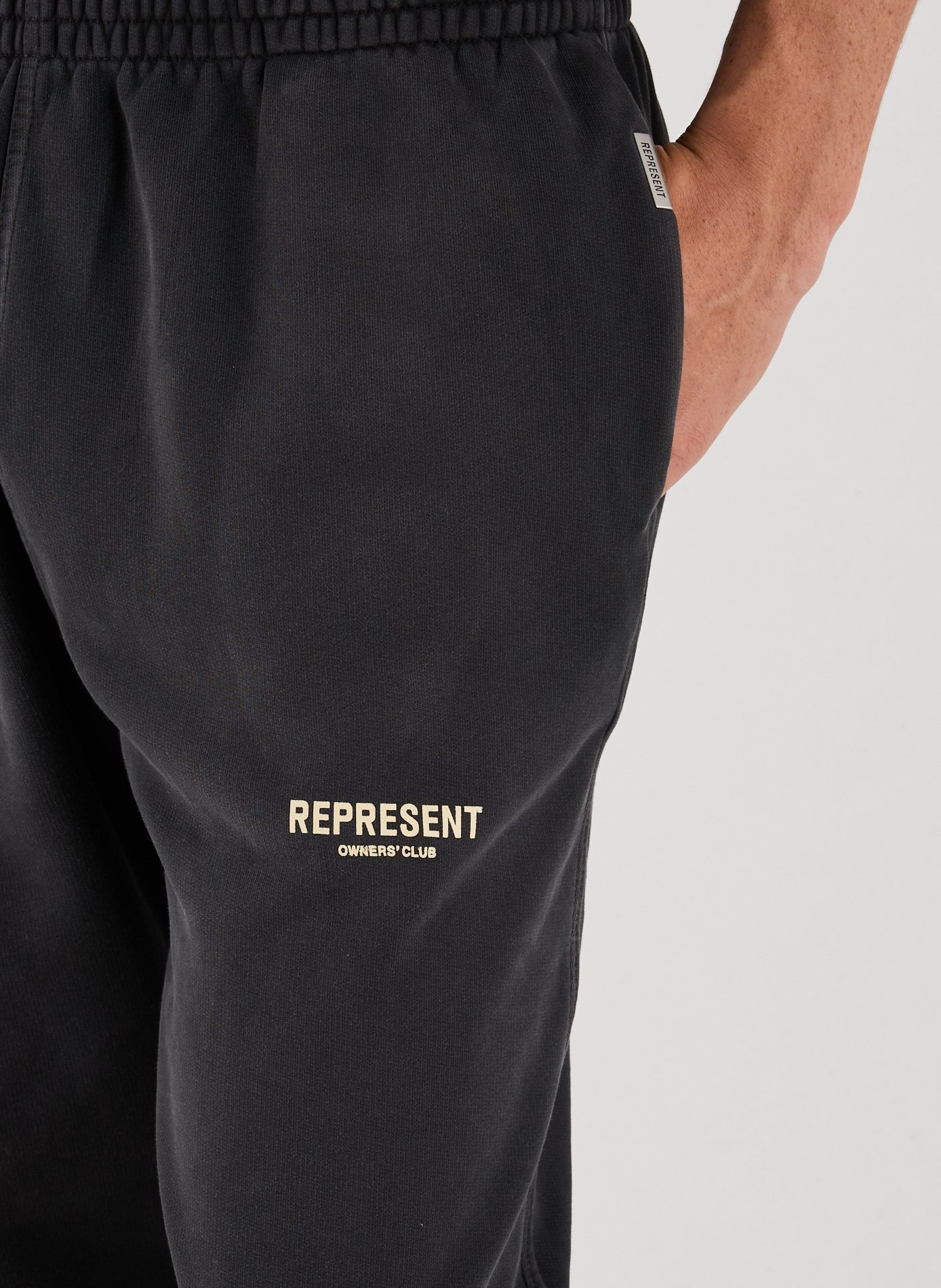 Cotton Givenchy Paris Joggers REPRESENT Black