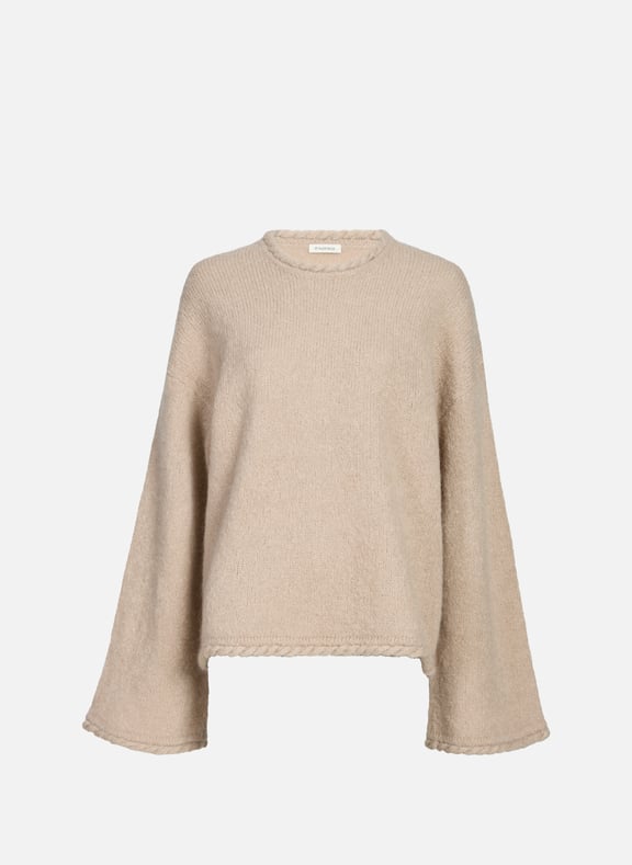 Pull col rond en laine mélangée BY MALENE BIRGER Pull col rond en laine mélangée BY MALENE BIRGER