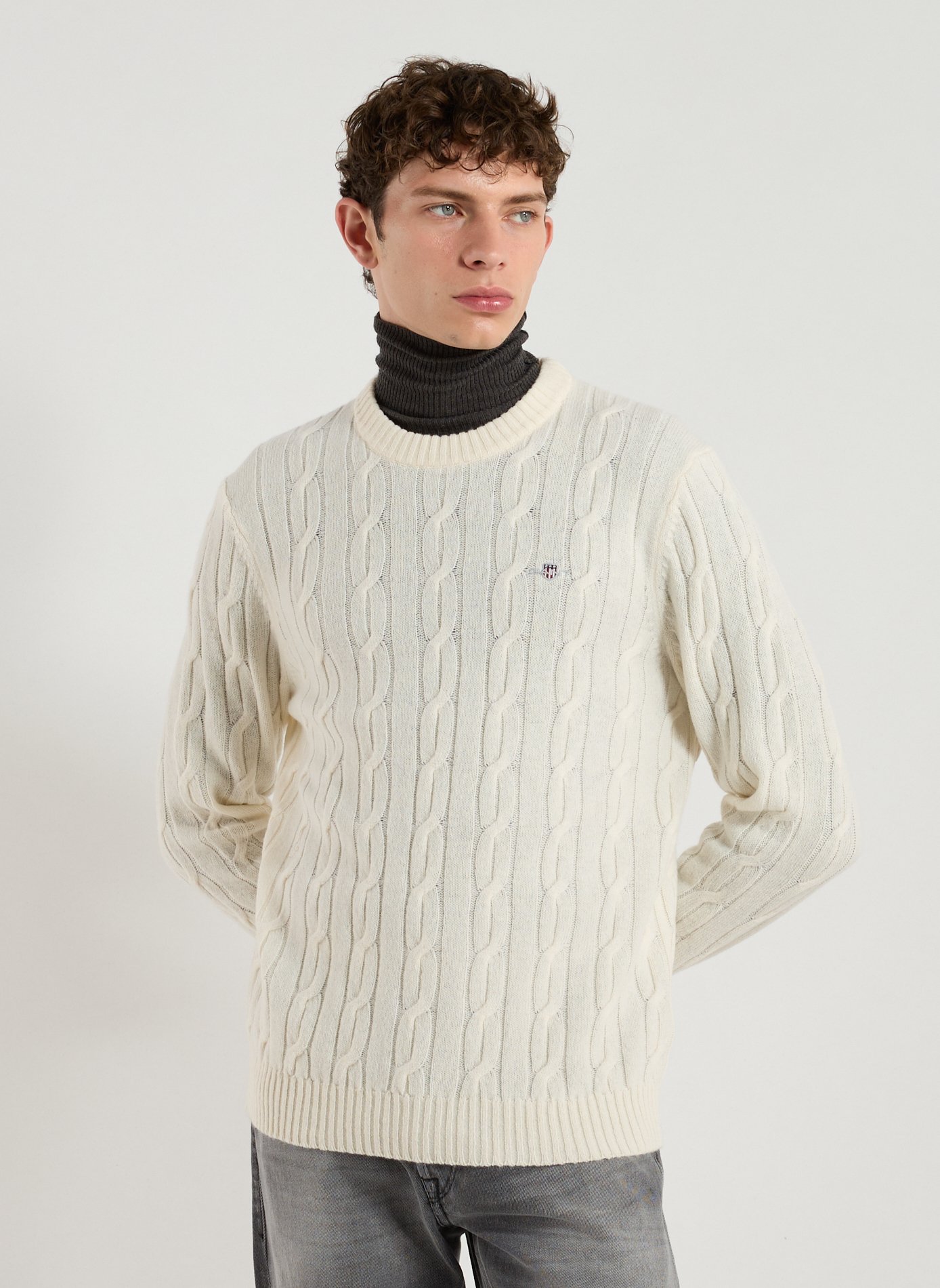 GANT Pull en laine Beige