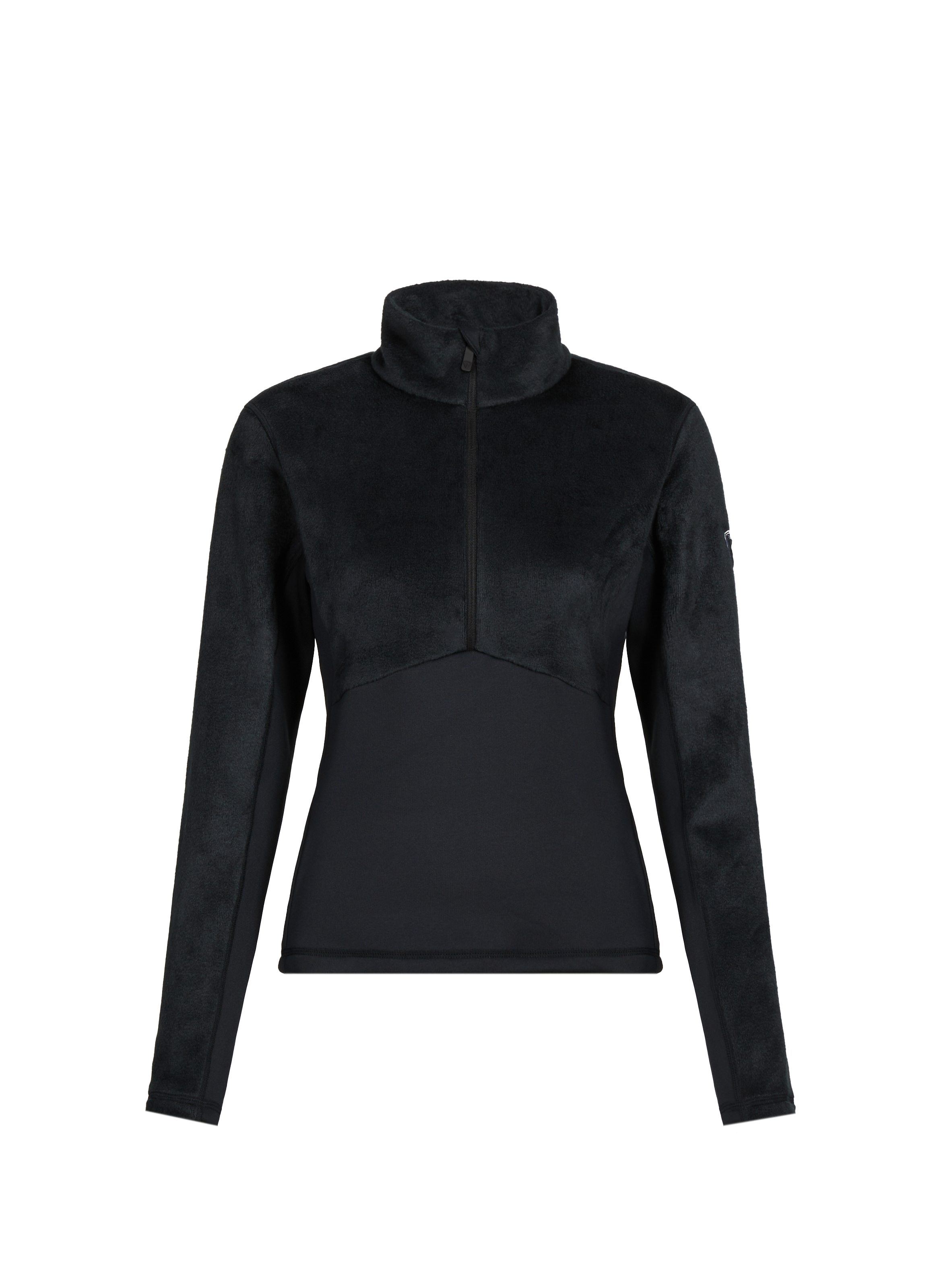 Pull col montant en polaire à demi zip  Noir by ROSSIGNOL ROSSIGNOL Pull col montant en polaire à demi zip  Noir