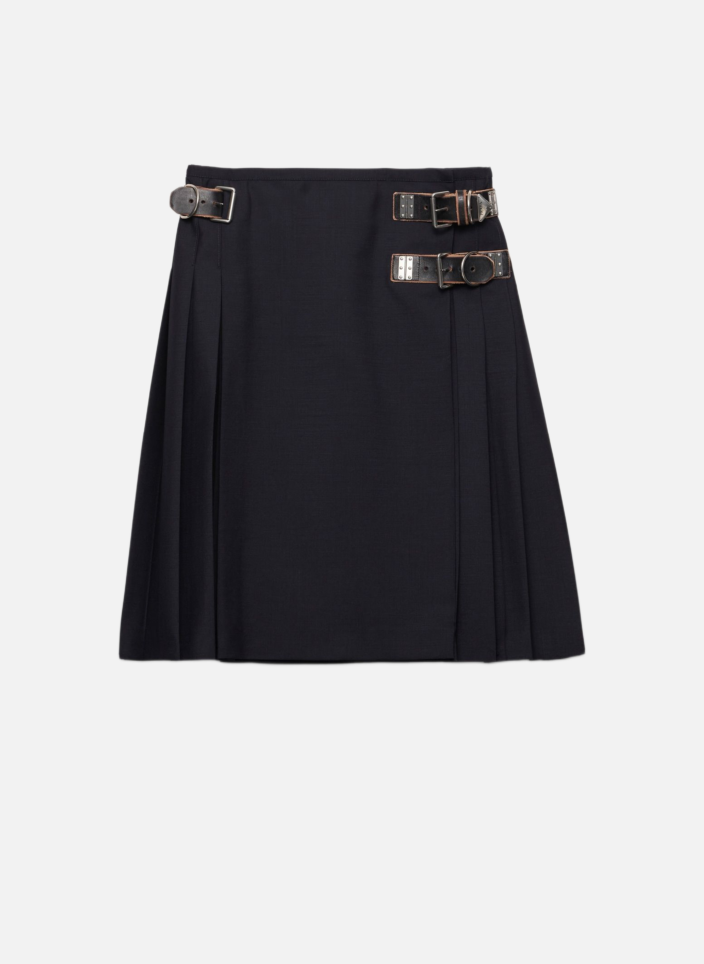 Jupe en mohair de chevreau PRADA Bleu