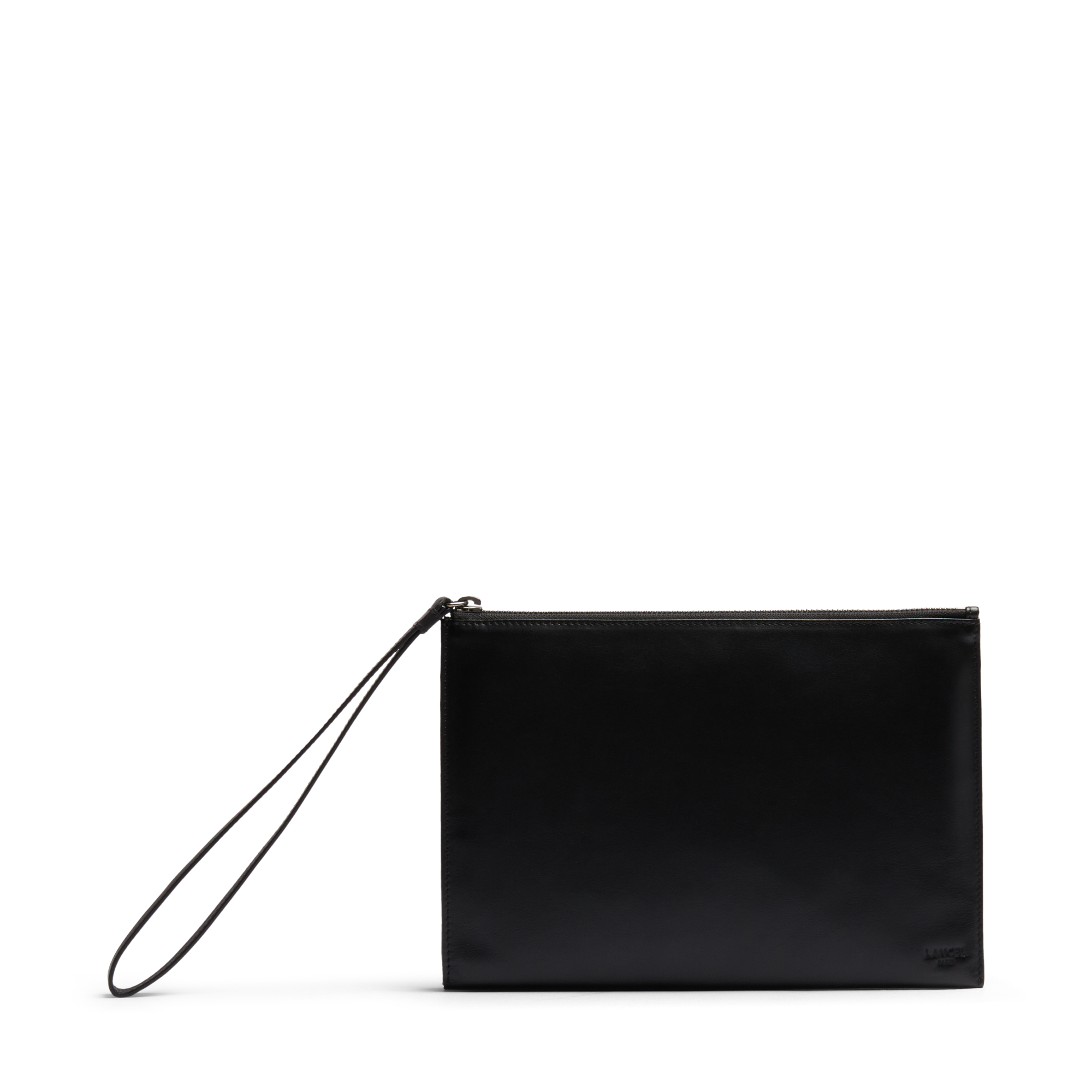 Pochette zippée léon de lancel en cuir LANCEL Noir