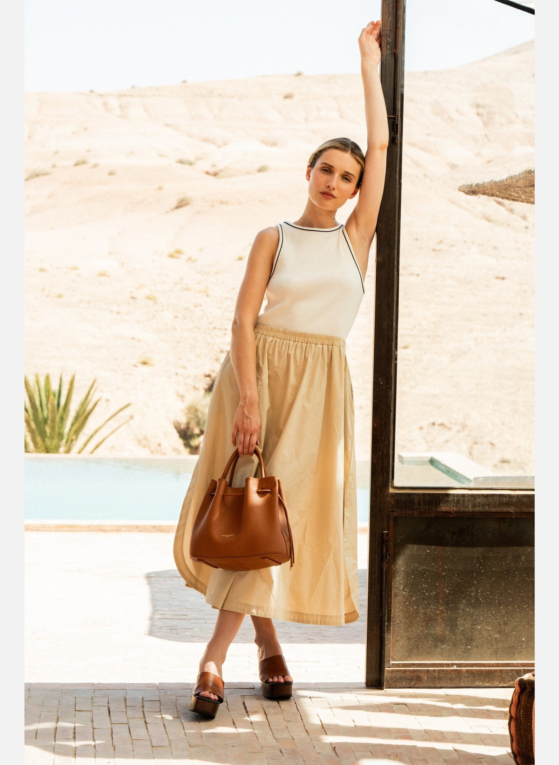 Florin | sac à main POURCHET Marron