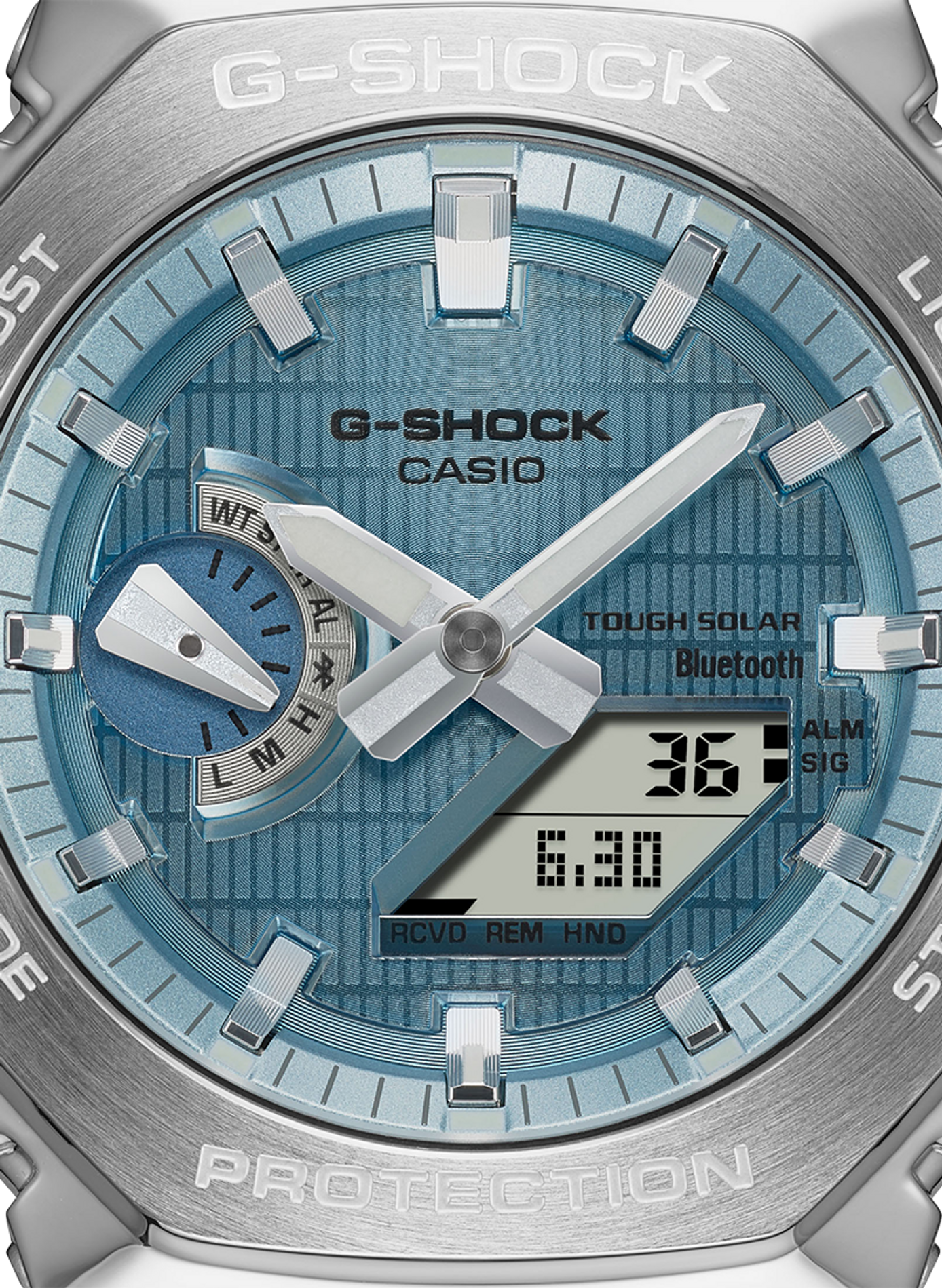 Montre connectée analogique Casio G-shock Argent