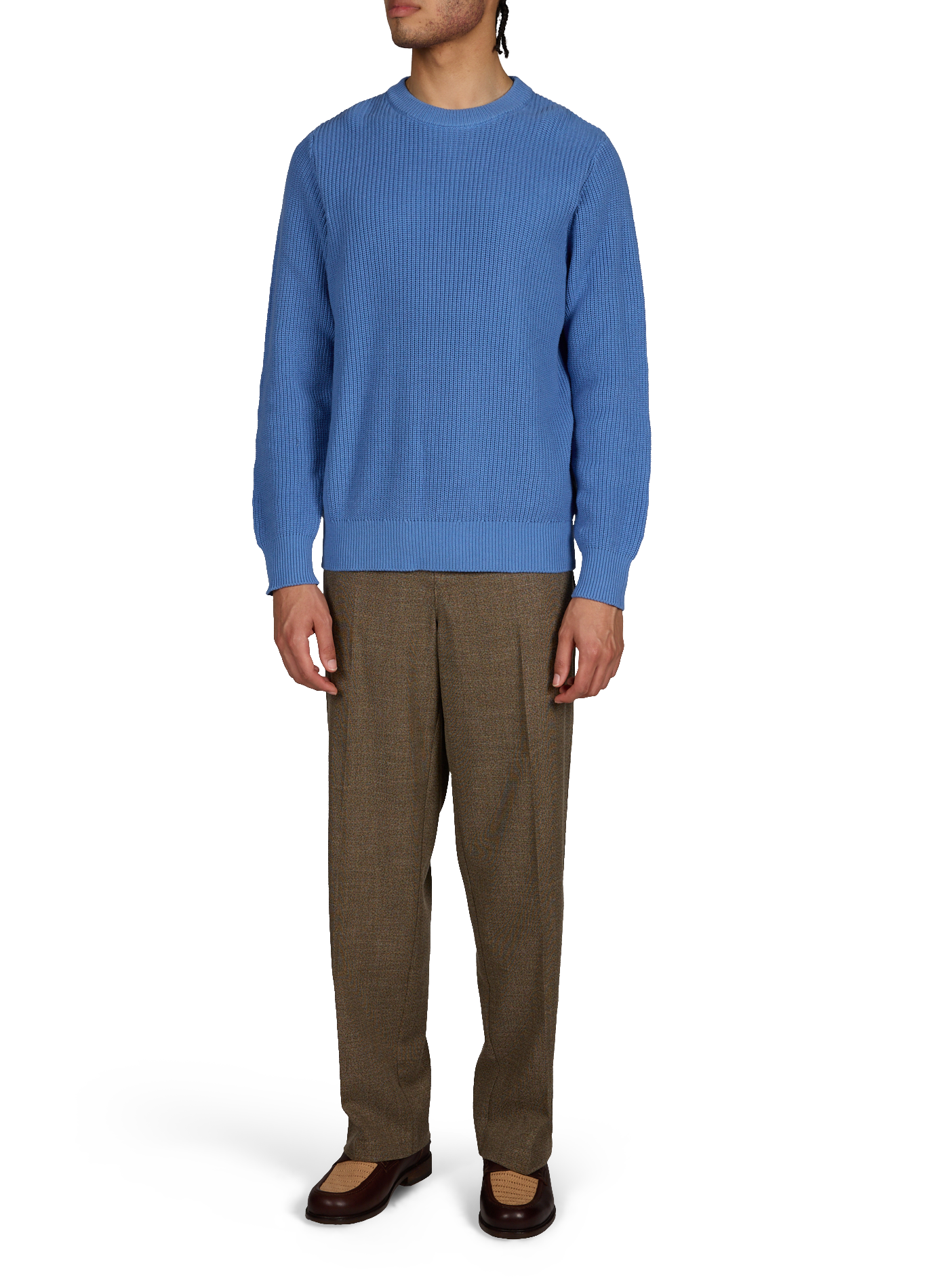 Cotton jumper LES DEUX Blue