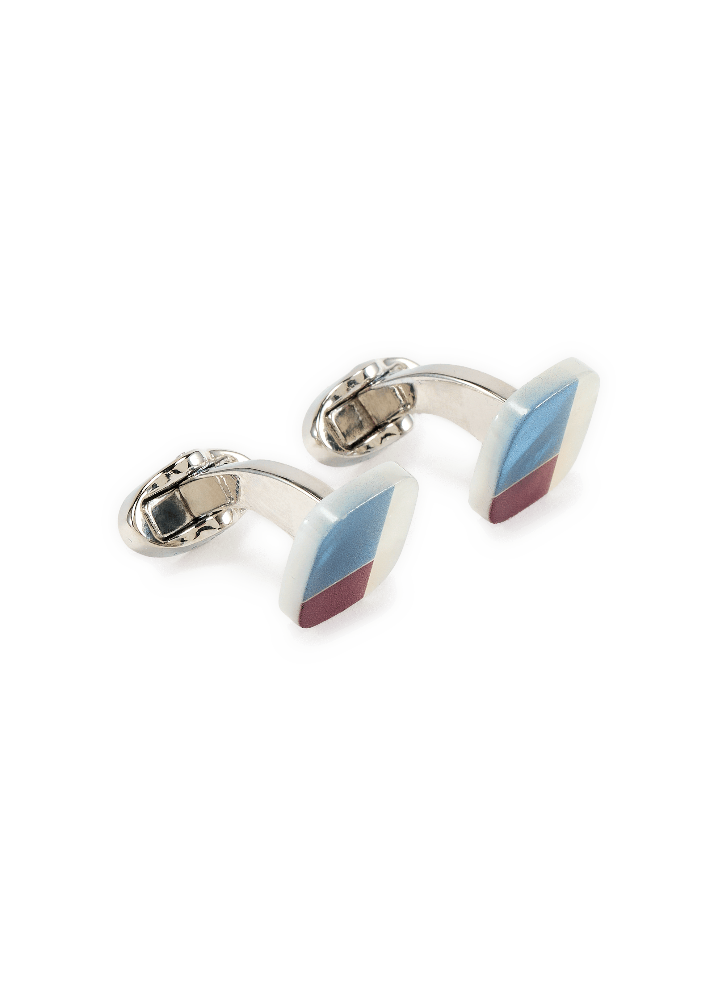 Boutons de manchette carrés en soie ETON Multicolore