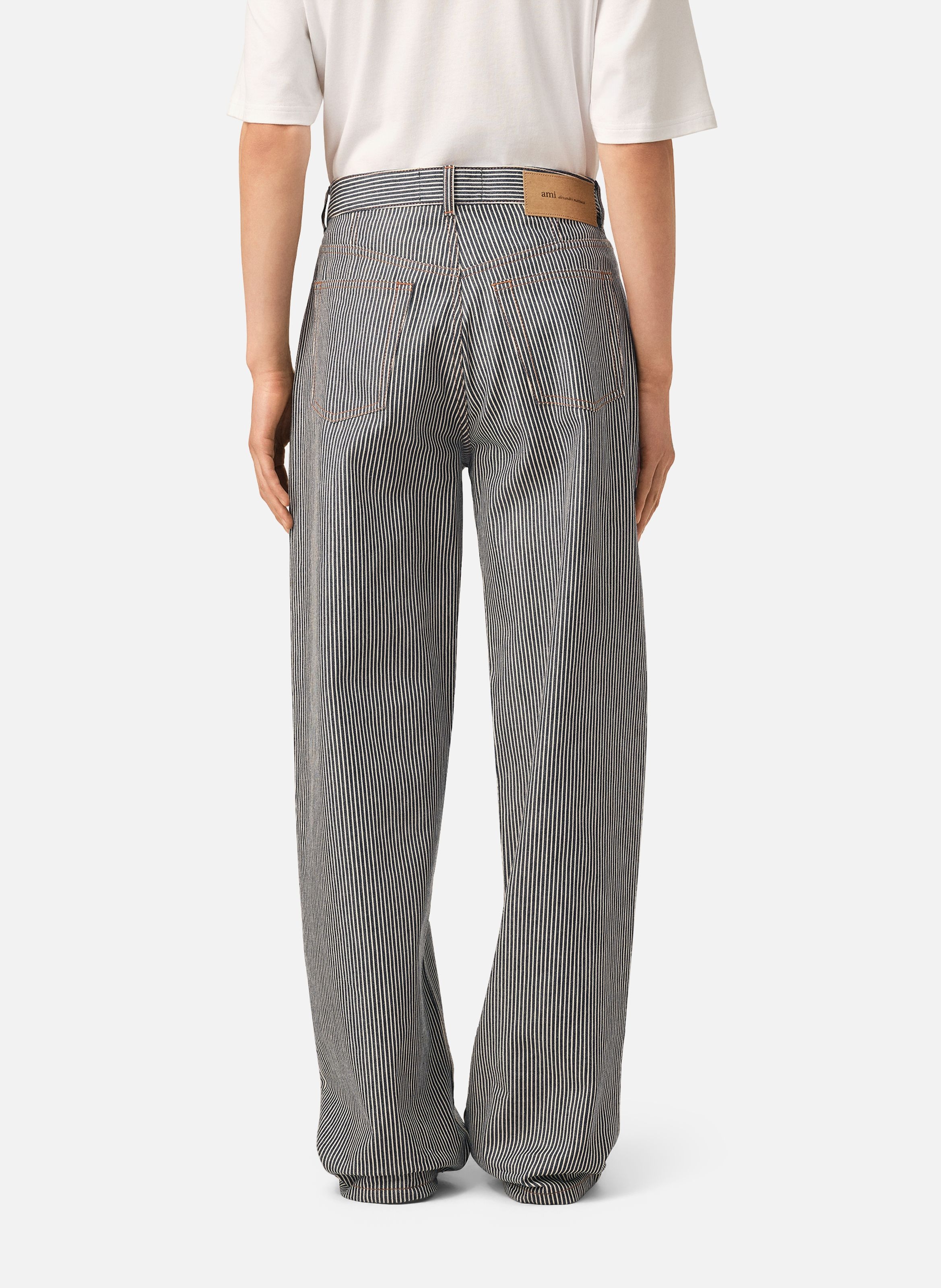 Jean coupe baggy en coton AMI PARIS Multicolore