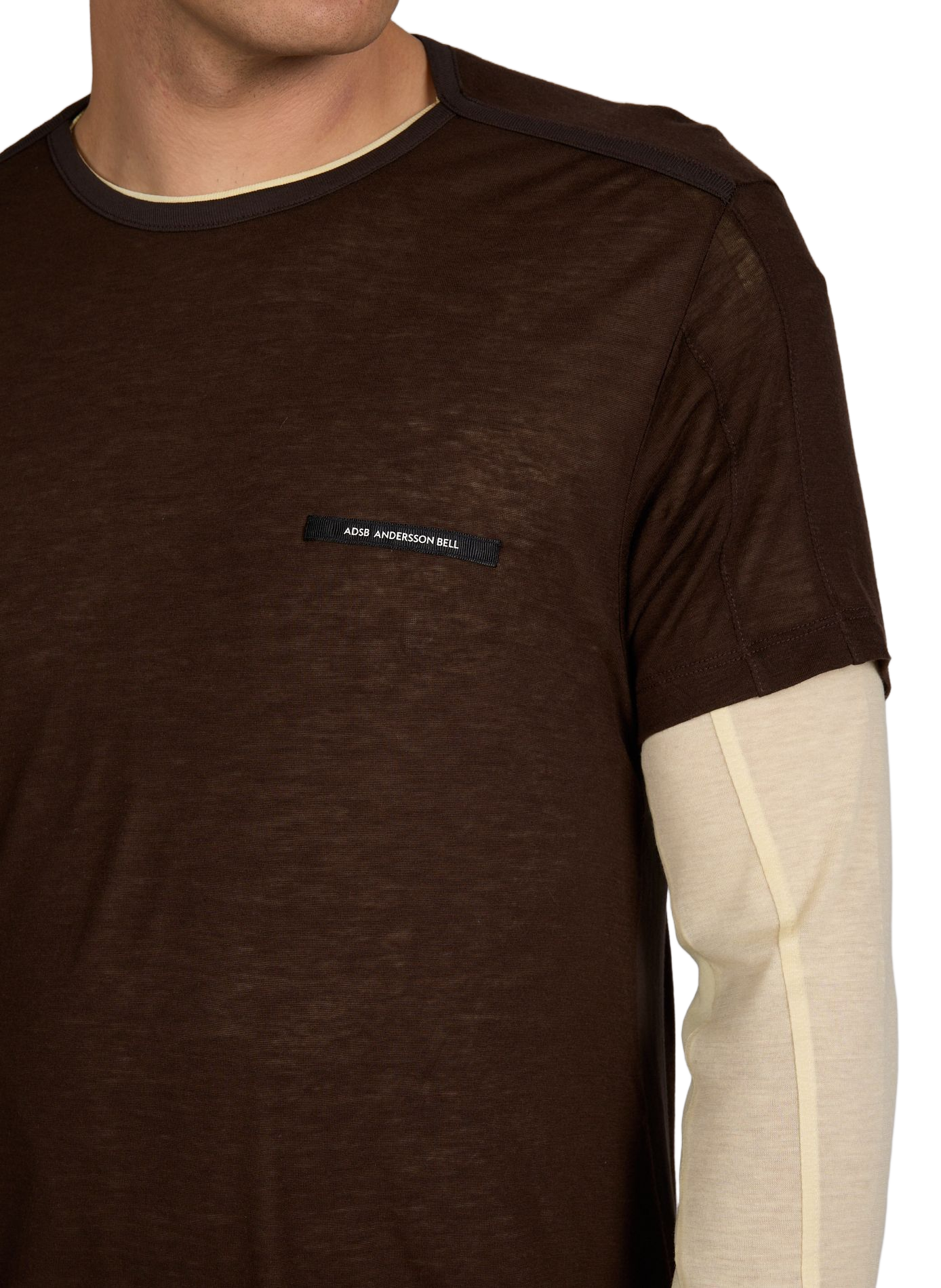 Straight wool blend t-shirt ANDERSSON BELL Multicolour