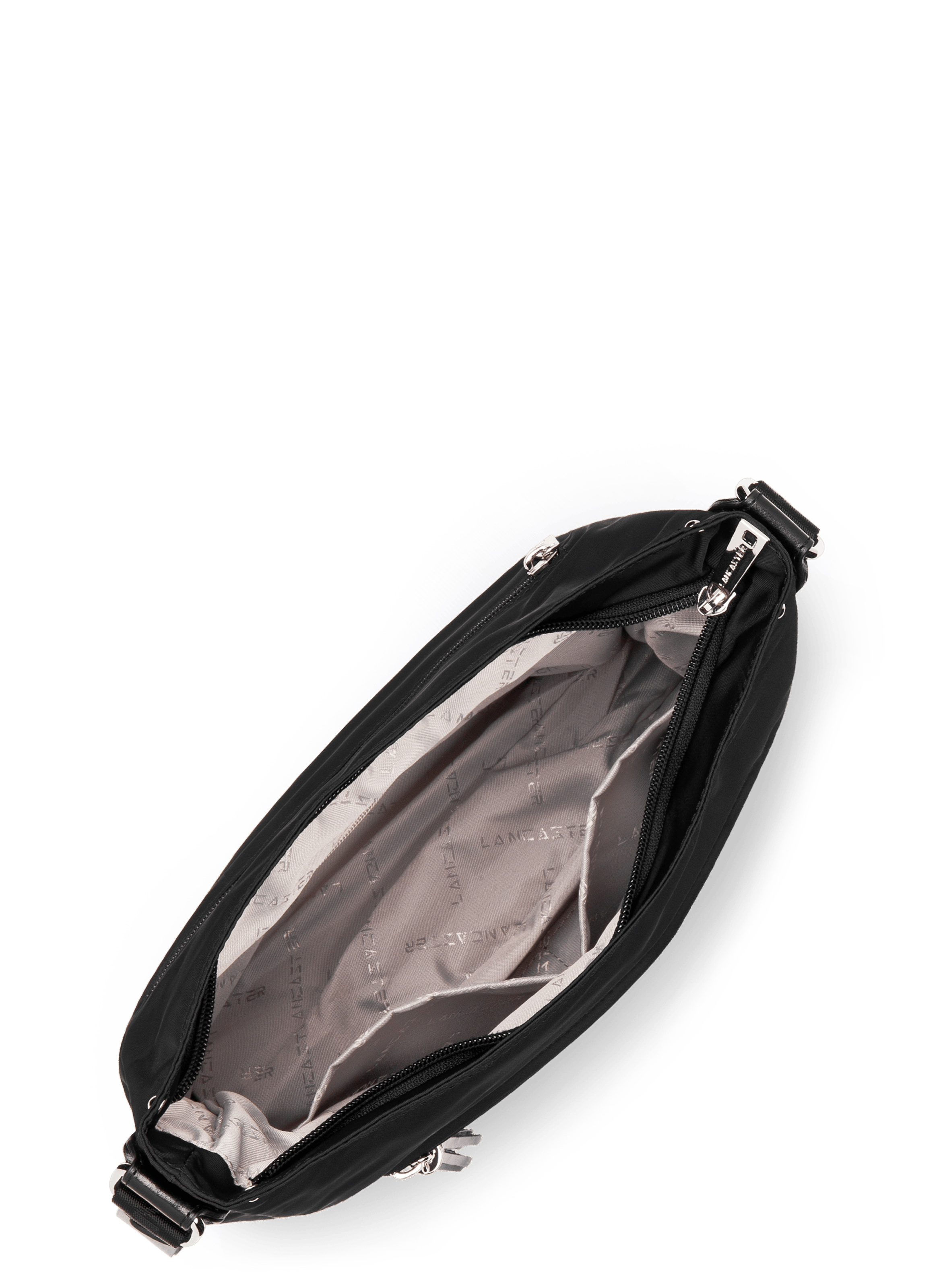 Sac besace - basic pompon LANCASTER Noir