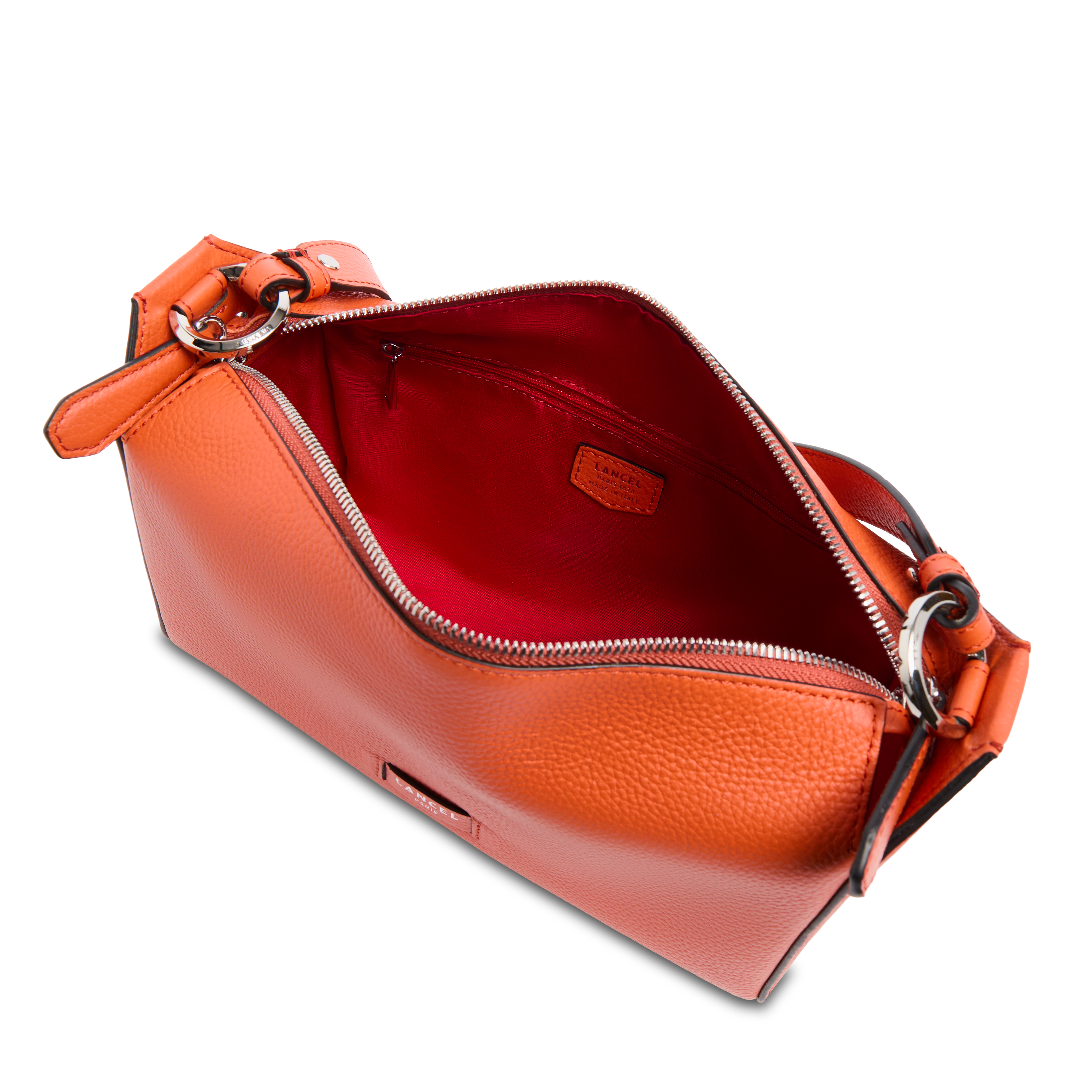 Sac hobo louison de lancel en cuir de vachette graine LANCEL Orange