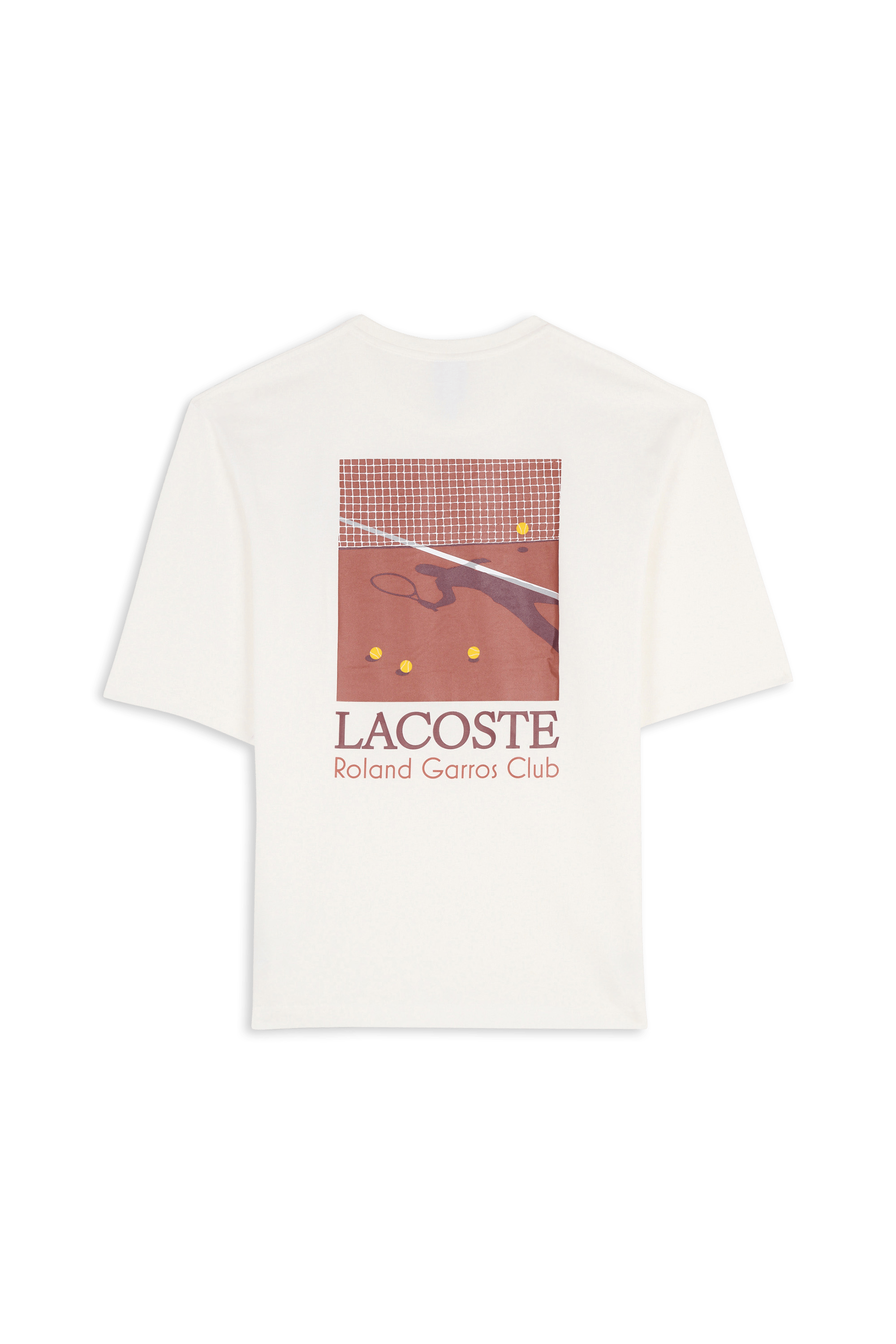 T-shirt roland garros club LACOSTE Blanc