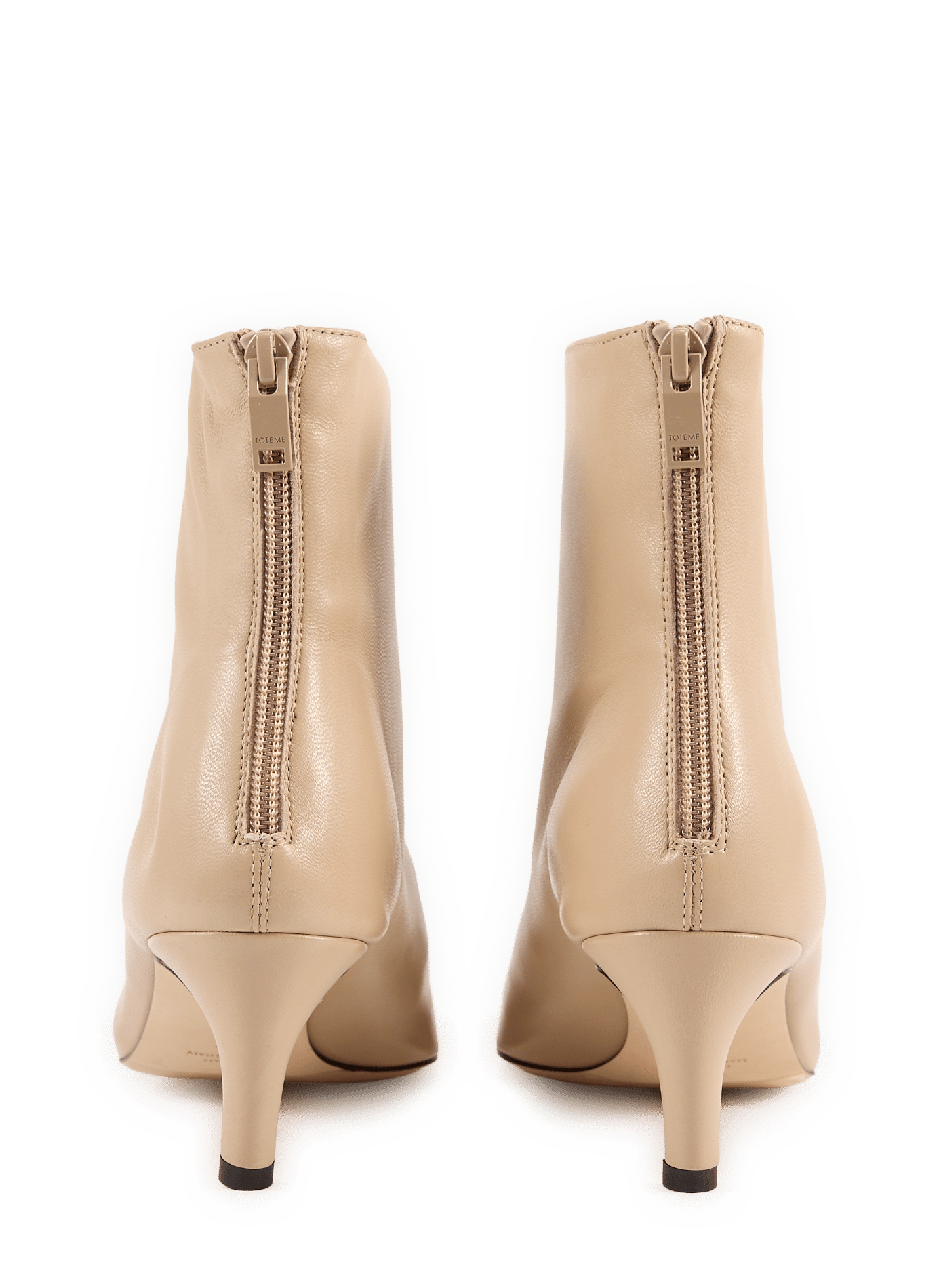 Leather ankle boots  TOTEME Beige