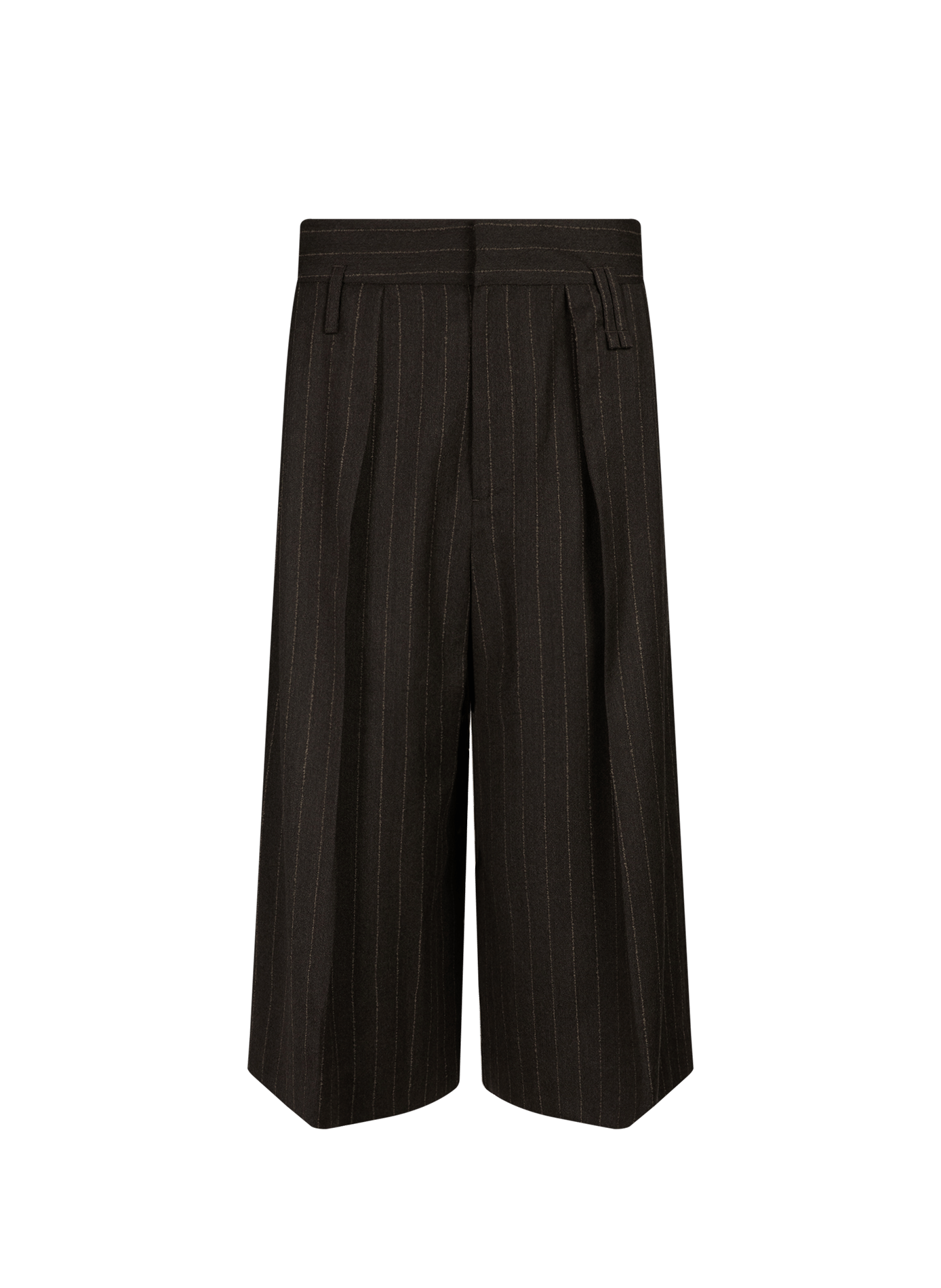 Short en laine à rayures SIMONE ROCHA Marron