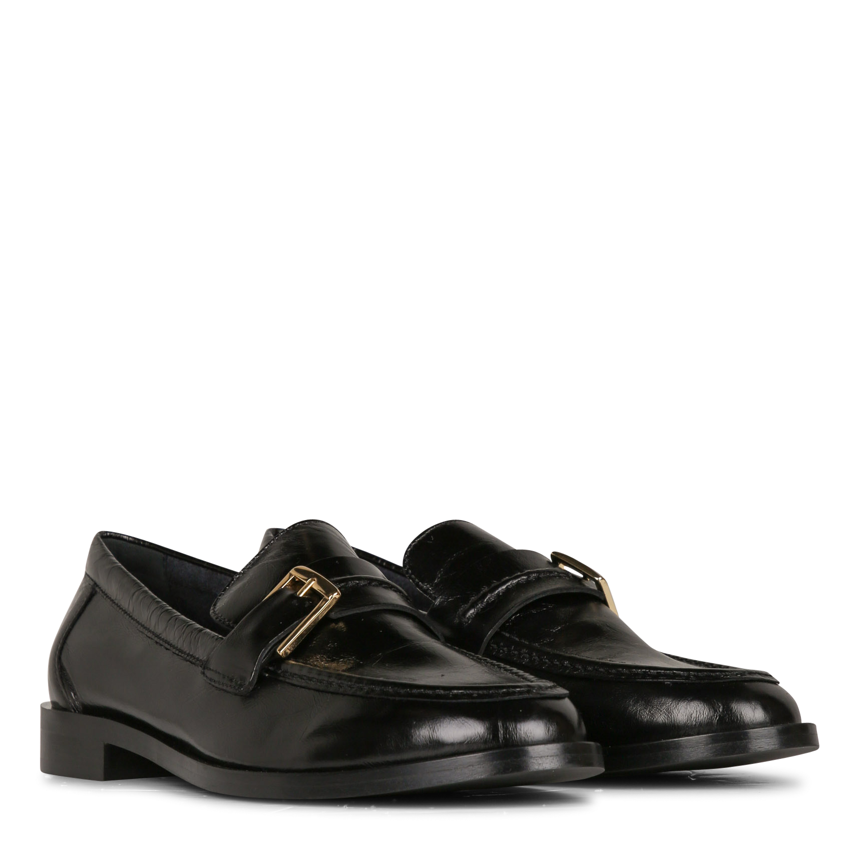 Mocassins en cuir verni ornella MAISON 123 Noir