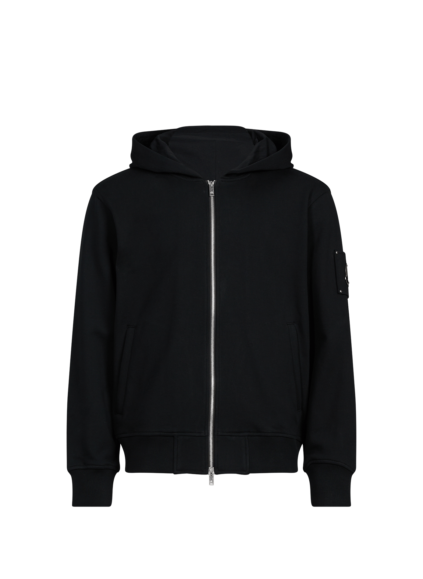 Oversized cotton hoodie sweatshirt MOOSE KNUCKLES Black