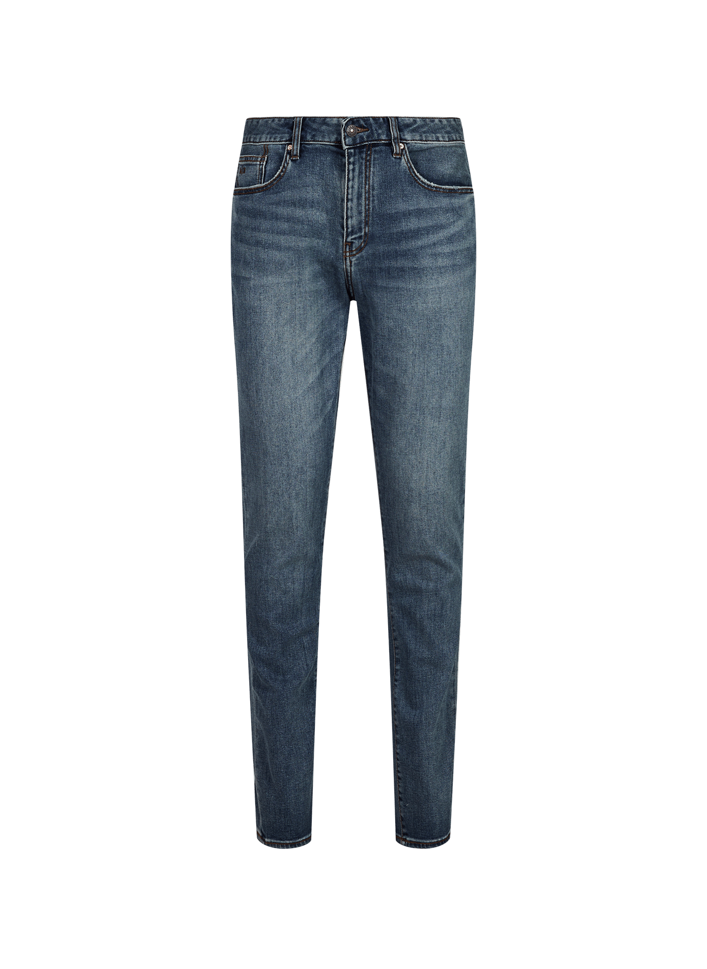 Rechte jeans van gemengd katoen ARMANI EXCHANGE Blauw