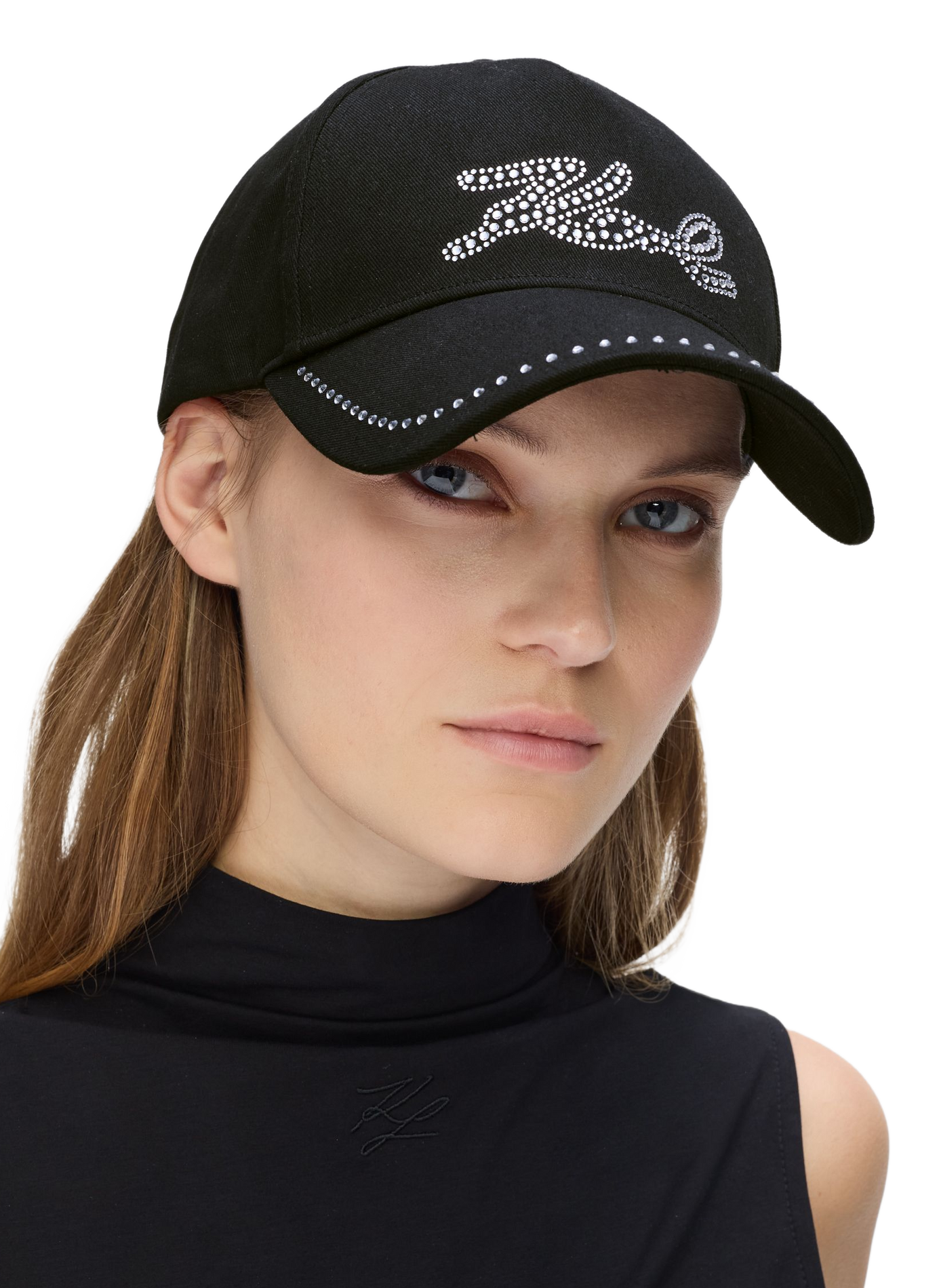 K/SIGNATURE LOGO/VISOR RH CAP - Wollmütze KARL LAGERFELD Schwarz